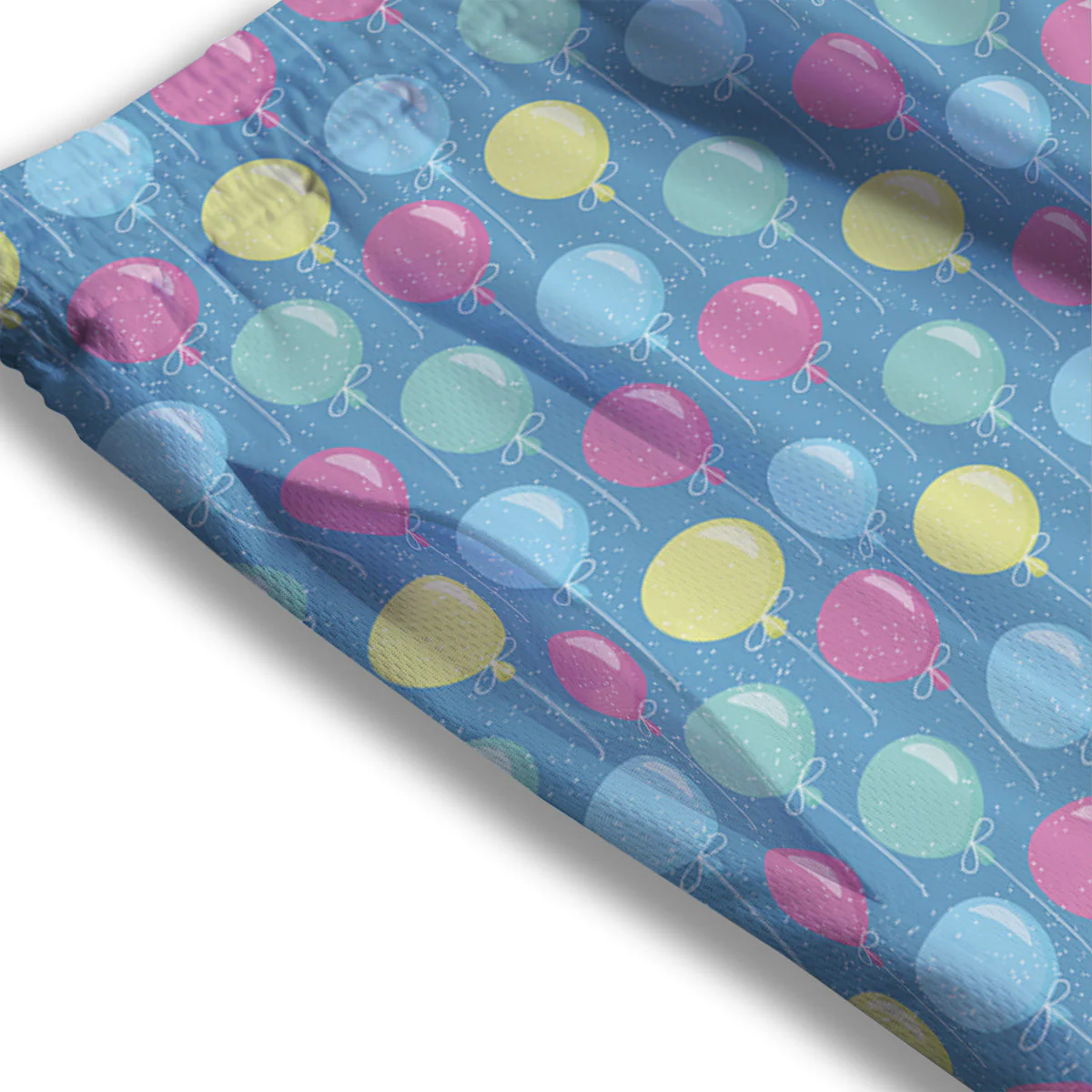 Balloon Colorful Print Pattern Mesh Shorts - Image 3