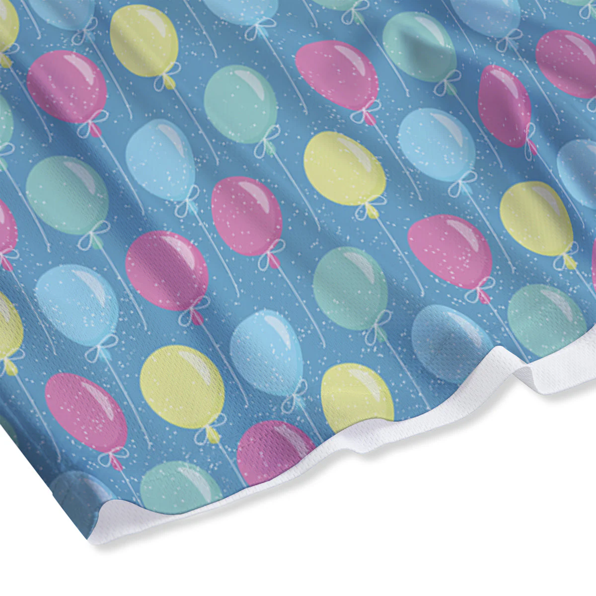 Balloon Colorful Print Pattern Mesh Shorts - Image 4