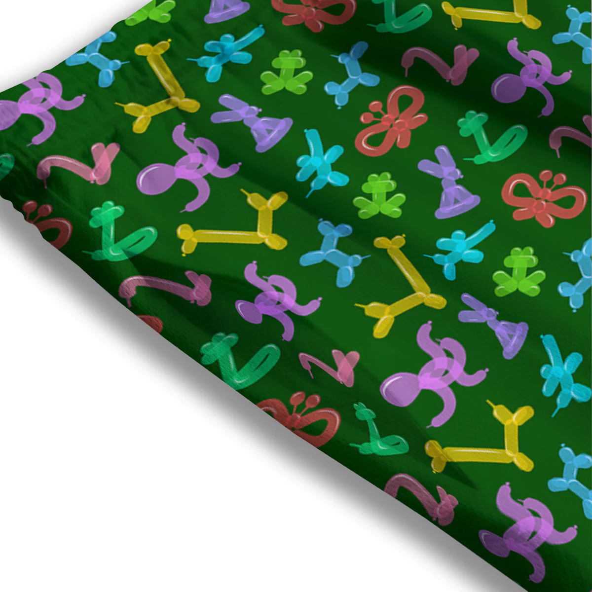 Balloon Modelling Print Pattern Mesh Shorts - Image 3