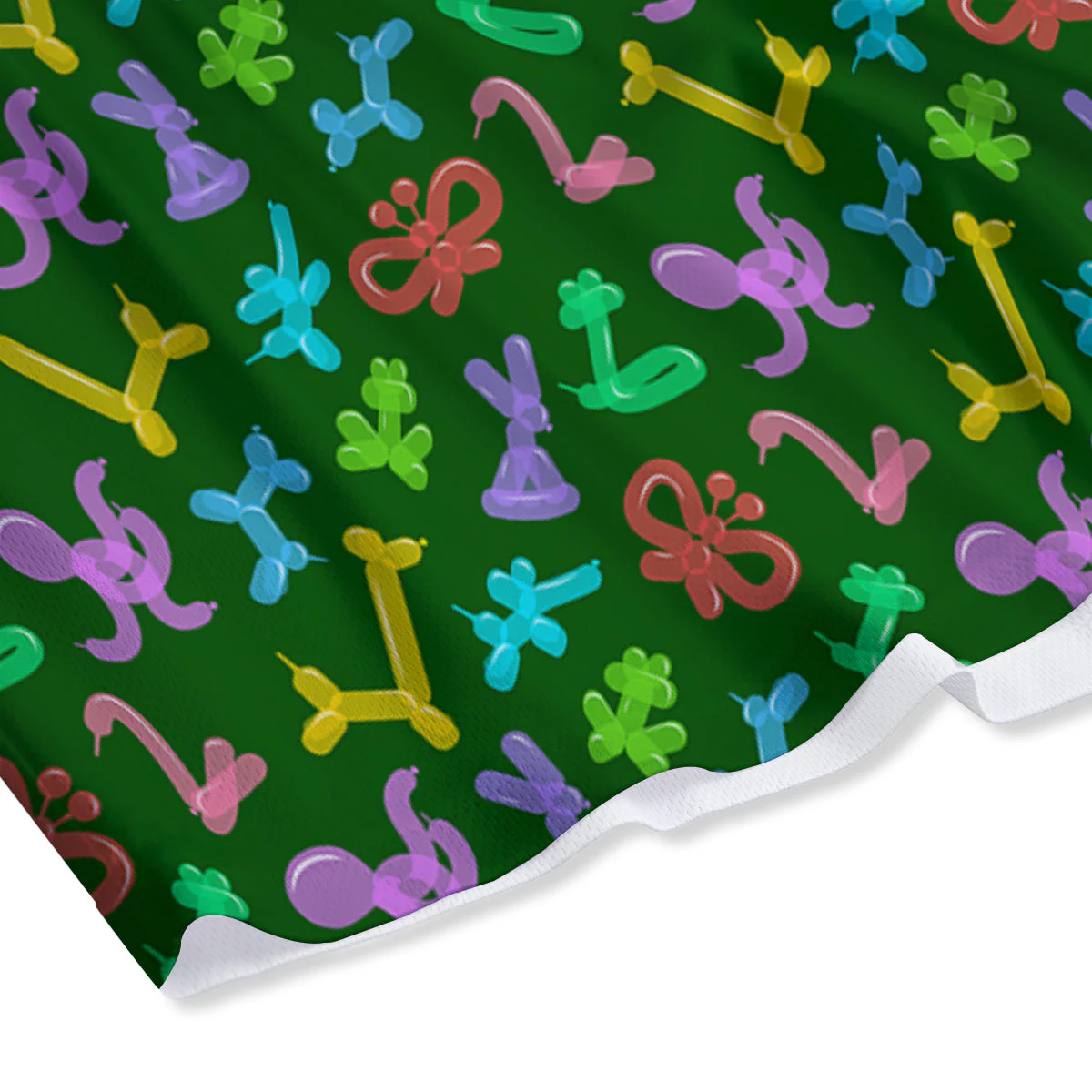 Balloon Modelling Print Pattern Mesh Shorts - Image 4