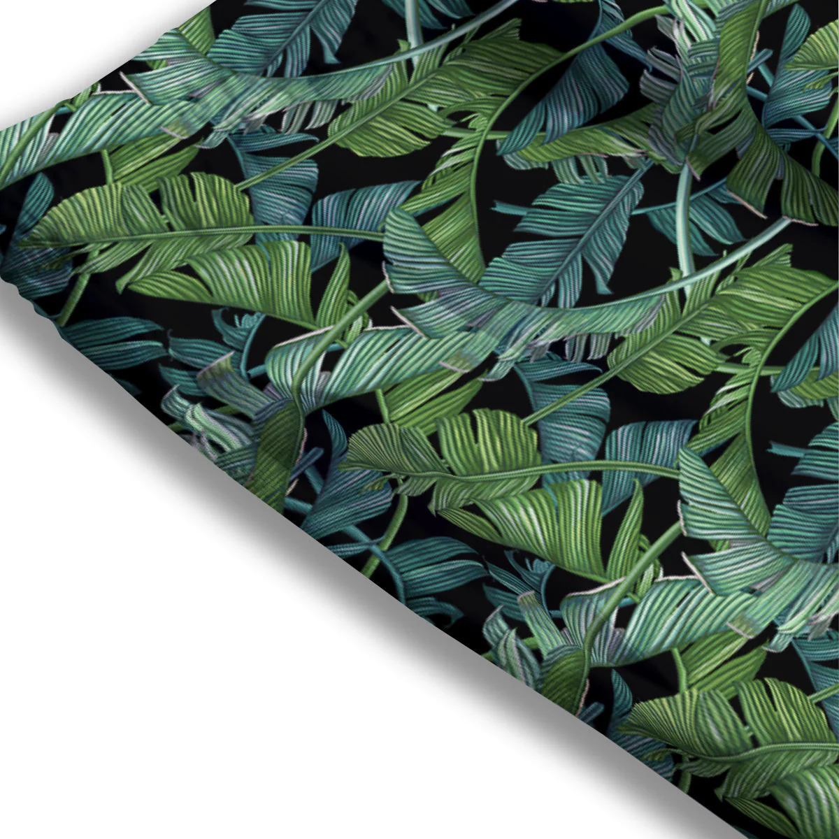 Banana Leaf Print Pattern Mesh Shorts - Image 3