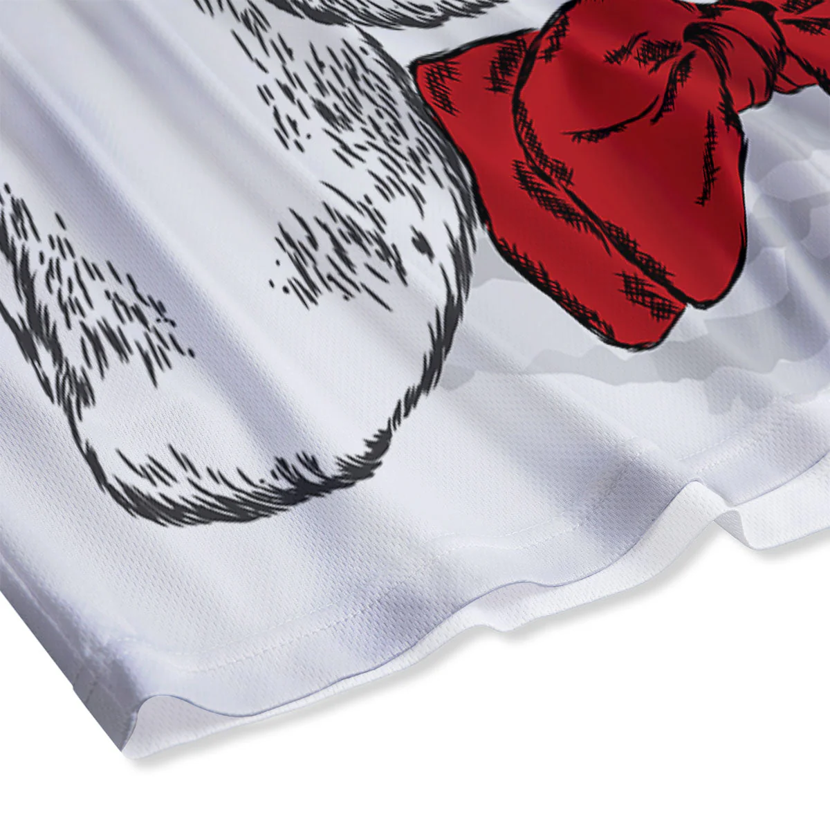 Beagle With Glasses Hipster Print Mesh Shorts - Image 4