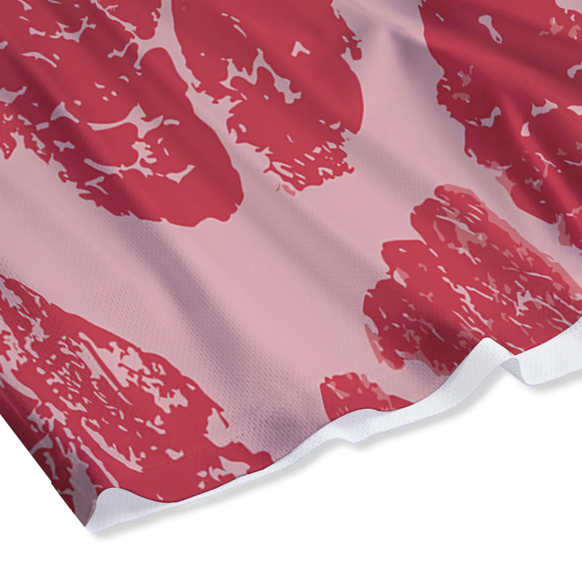Beef Texture Print Pattern Mesh Shorts - Image 4