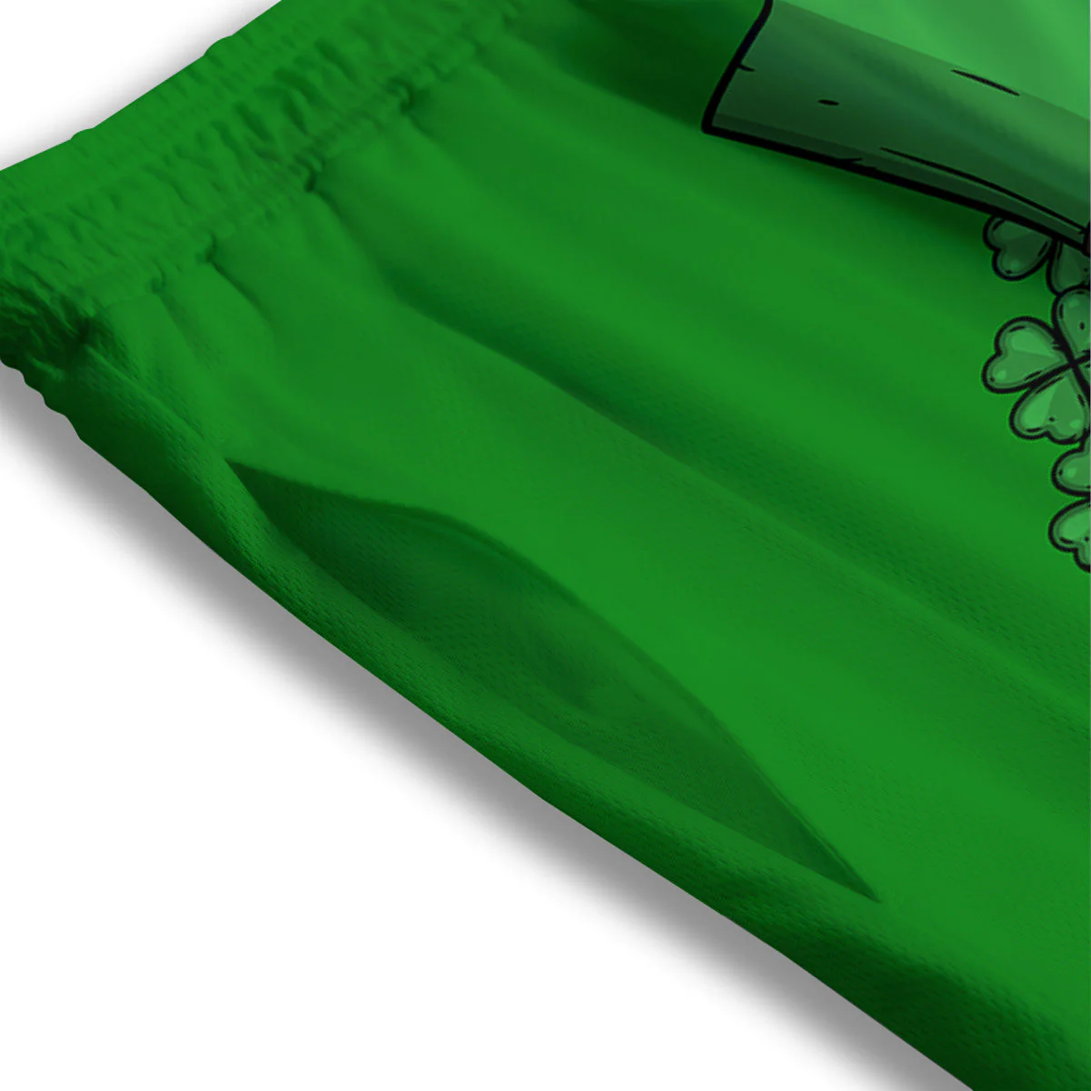 Beer And Clover St. Patrick's Day Print Mesh Shorts - Image 3