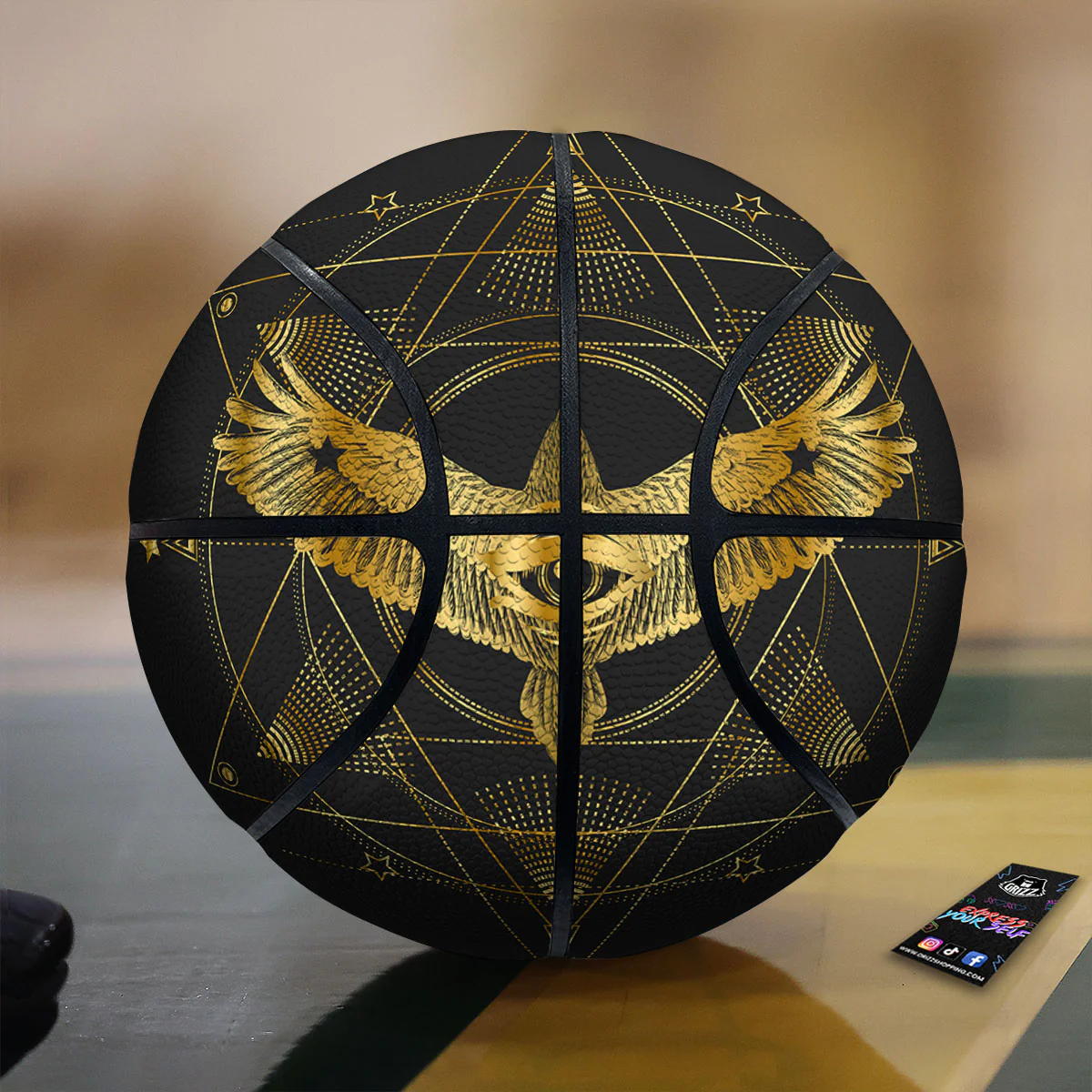 Bird Spiritual Golden Print Basketball