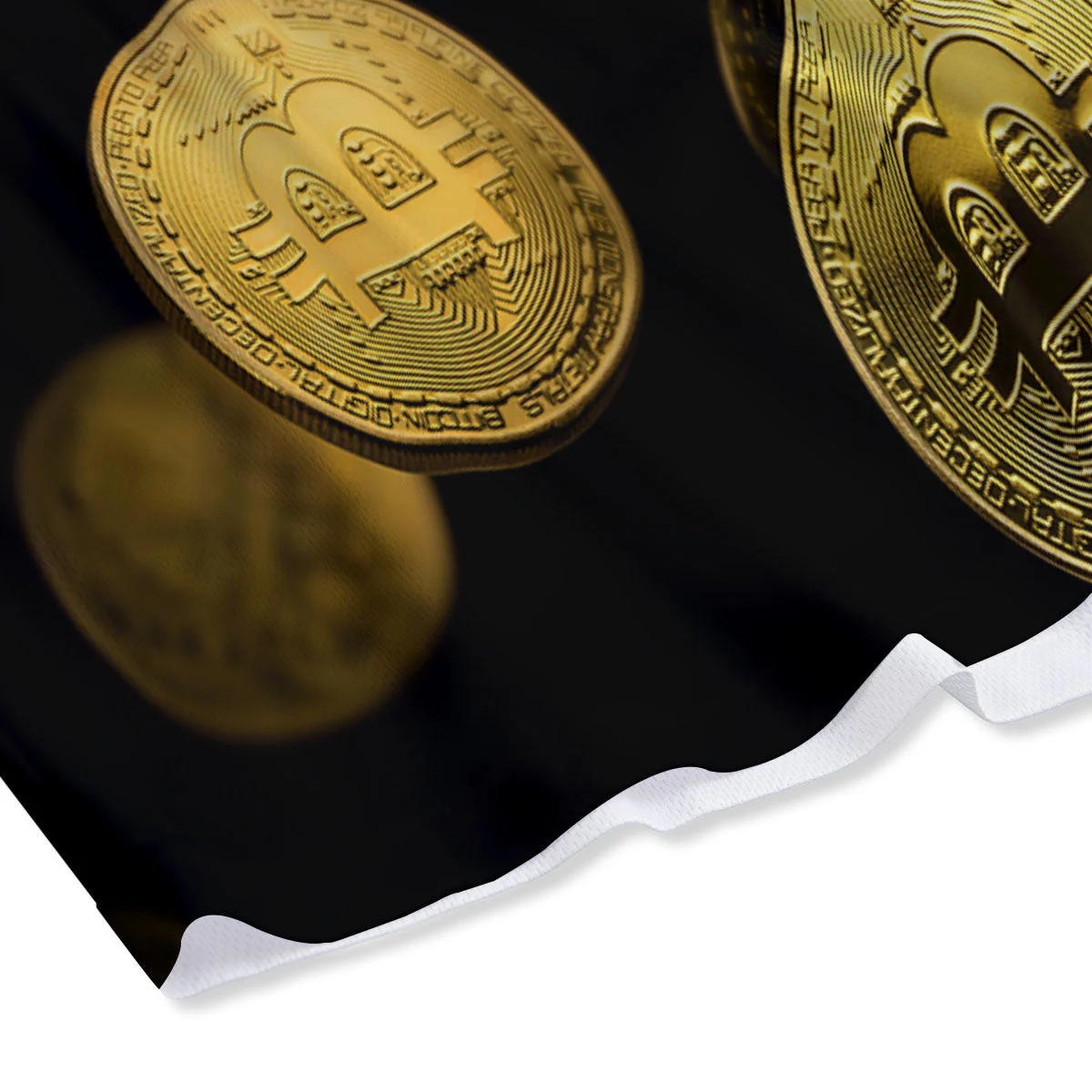 Bitcoin Falling Print Mesh Shorts - Image 4