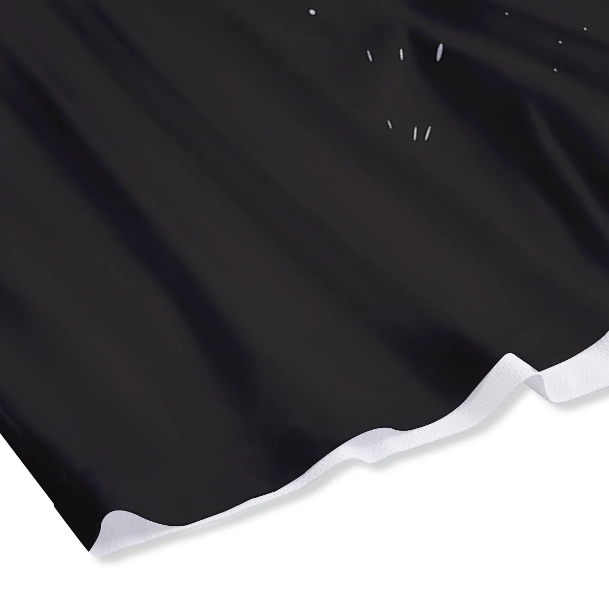 Black Hole Monochrome Print Mesh Shorts - Image 4