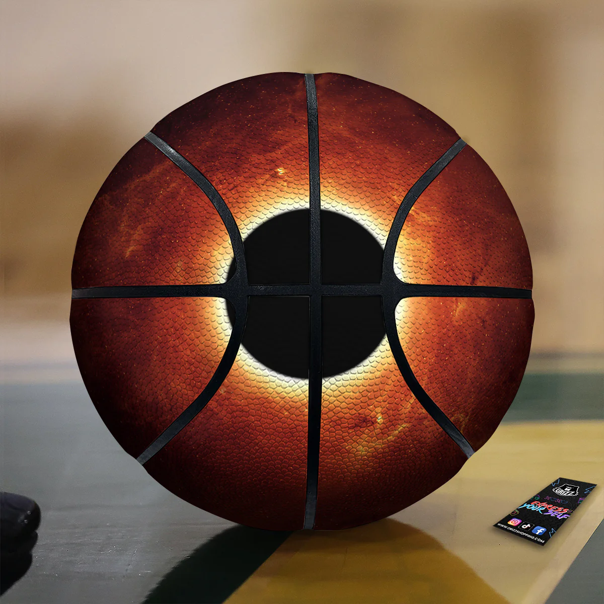 Black Hole Scientific Print Basketball