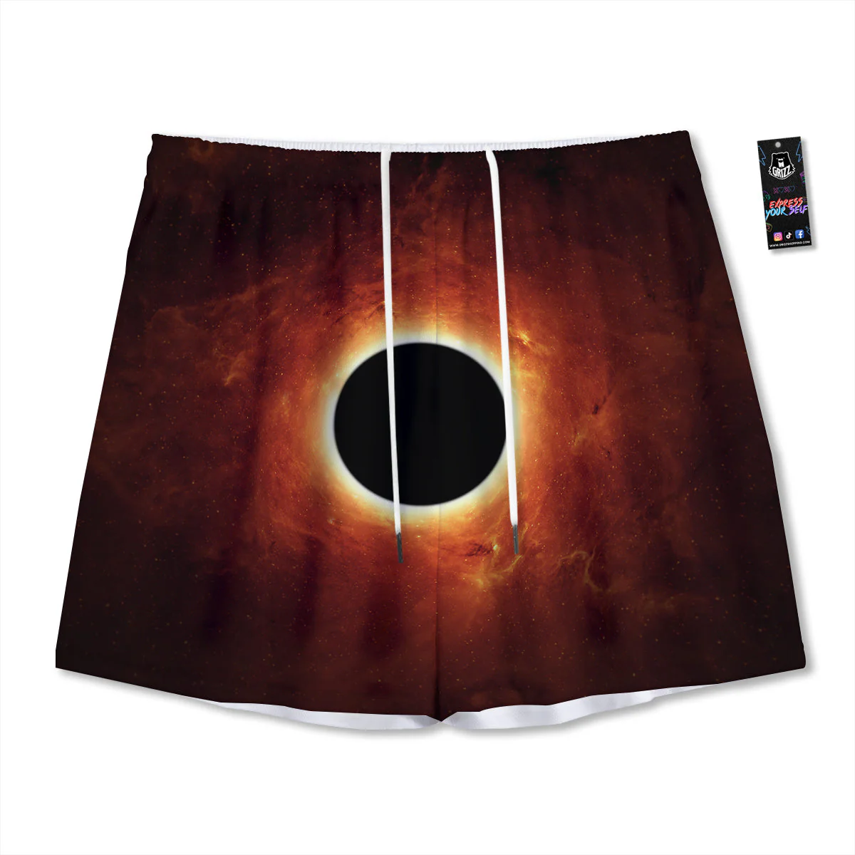 Black Hole Scientific Print Mesh Shorts