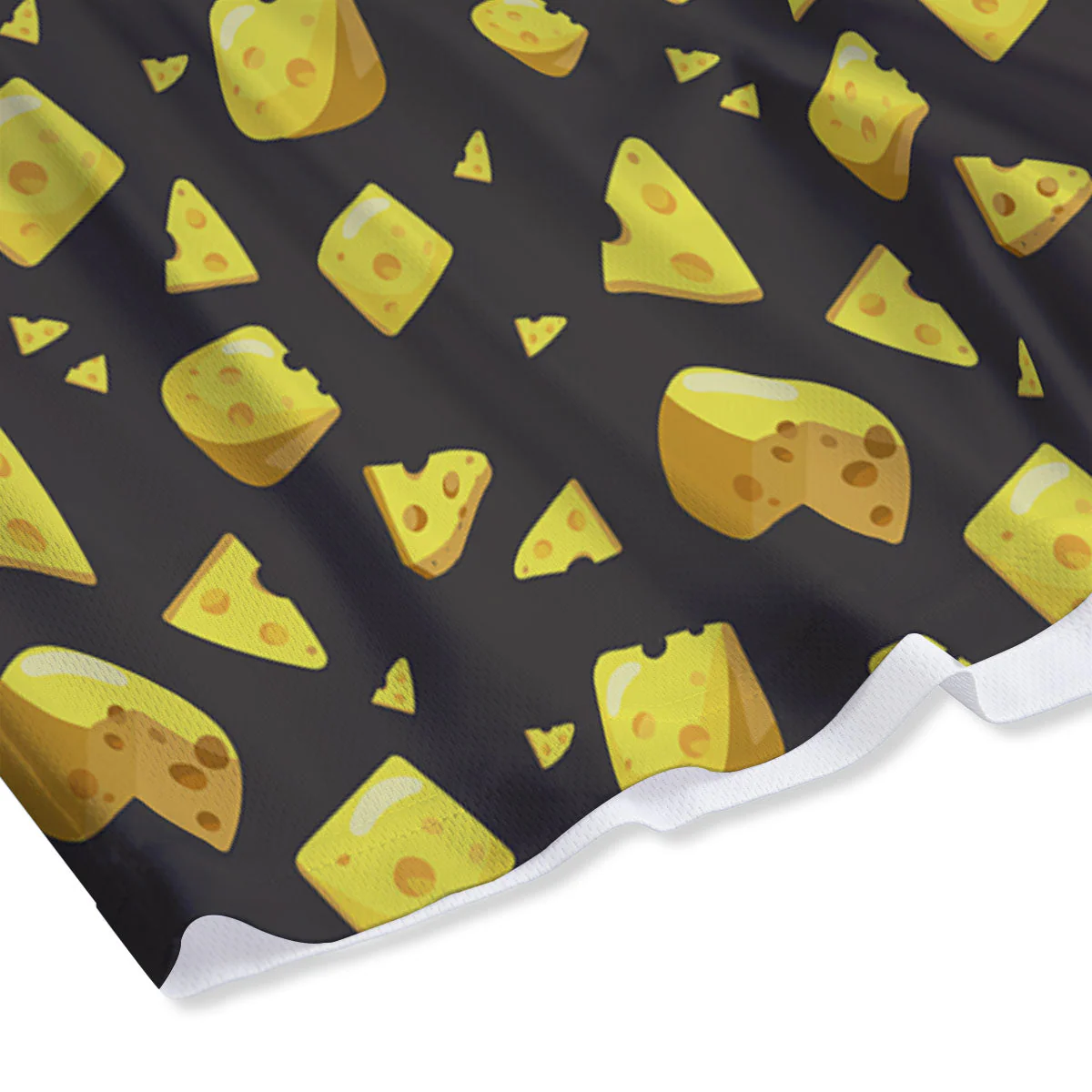 Black Holes And Cheese Print Pattern Mesh Shorts - Image 4