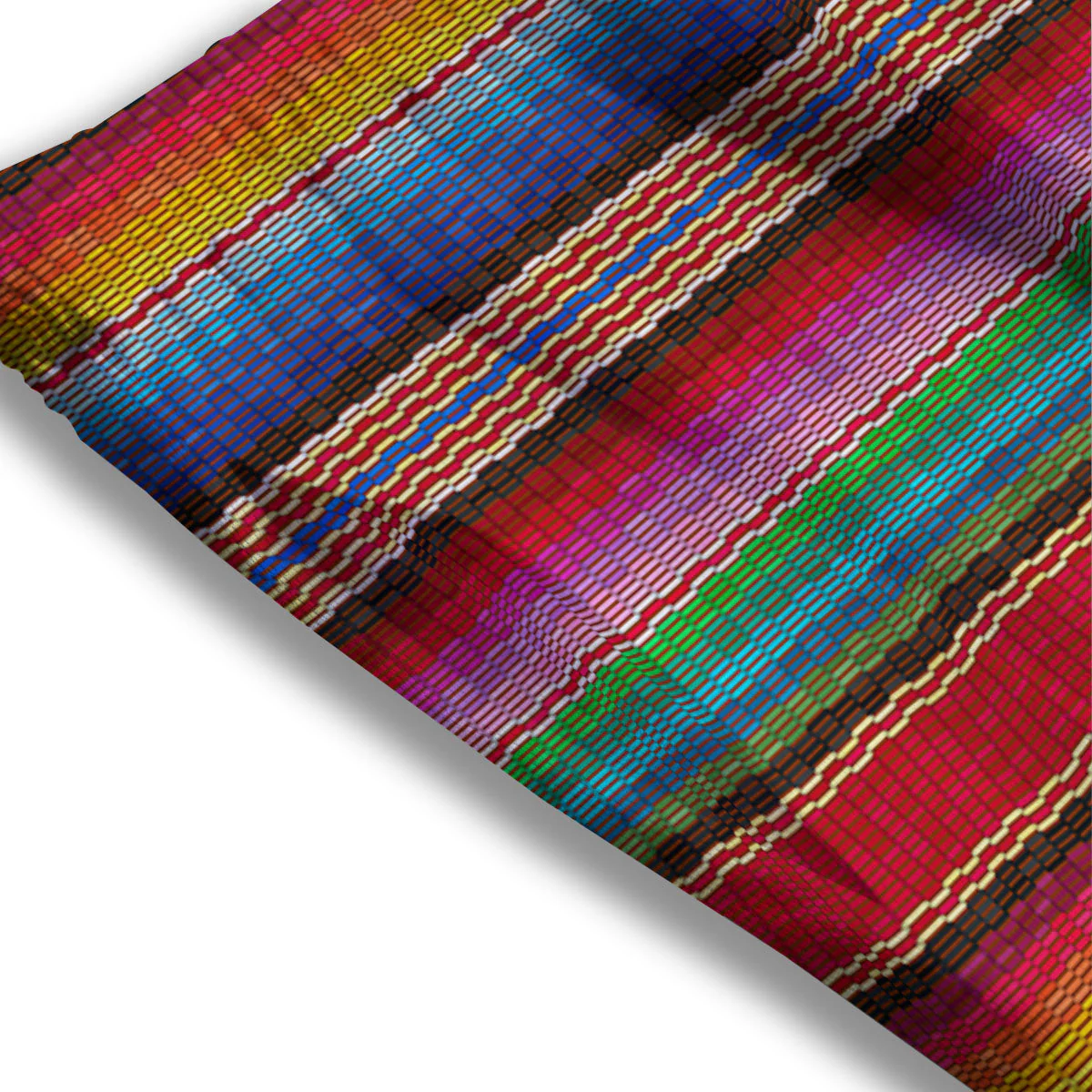 Blanket Mexican Colorful Print Pattern Mesh Shorts - Image 3