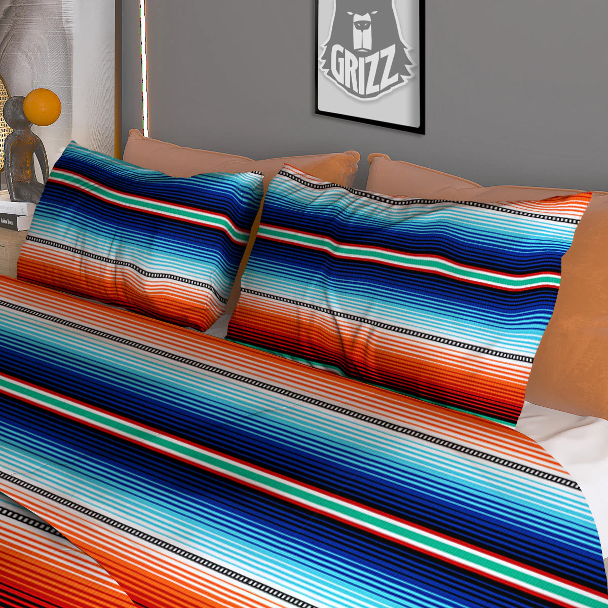 Blanket Mexican Vintage Print Pattern Duvet Cover Bedding Set - Image 3