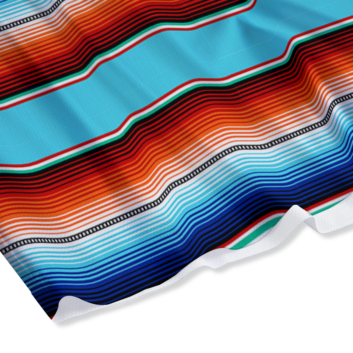 Blanket Mexican Vintage Print Pattern Mesh Shorts - Image 4