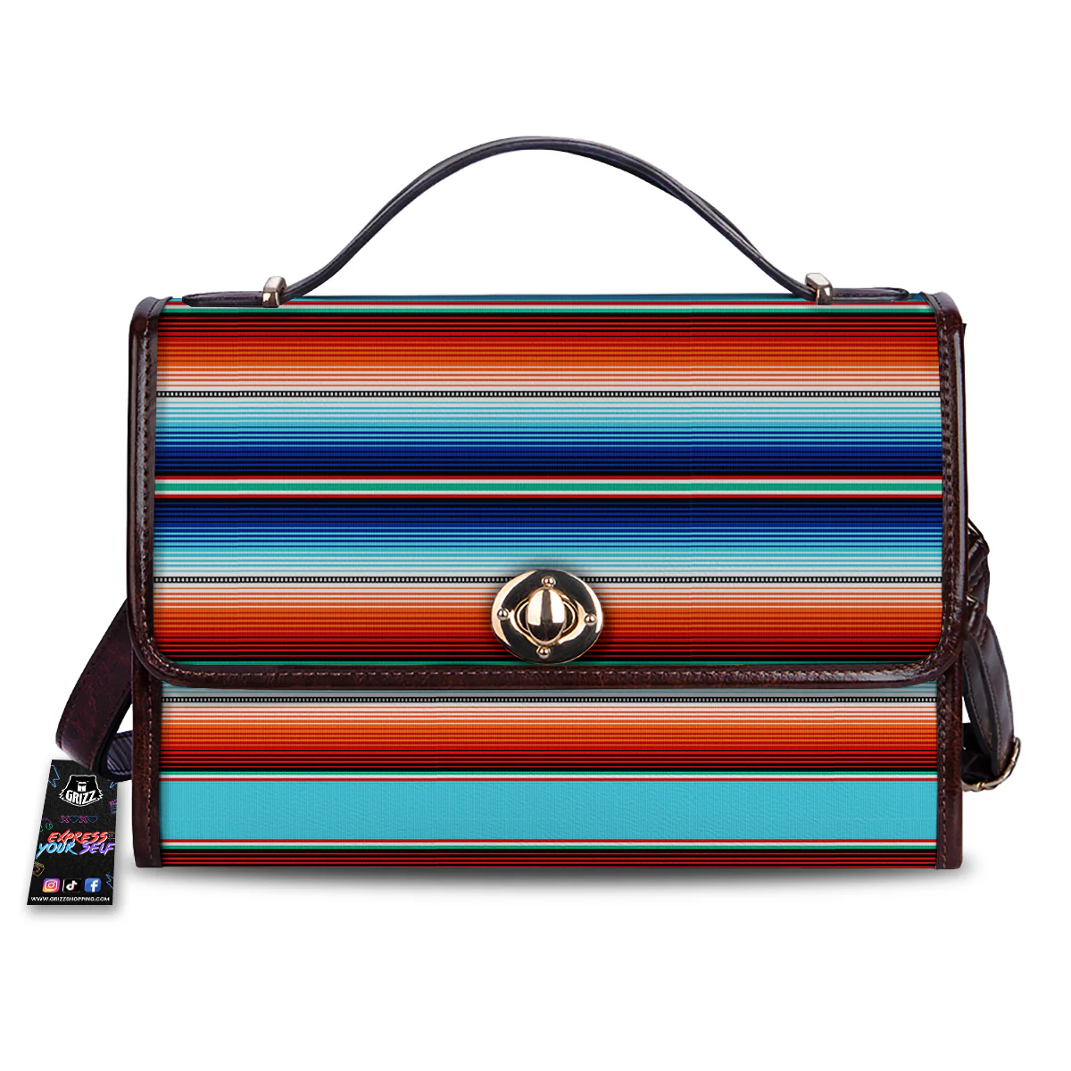 Blanket Mexican Vintage Print Pattern Women's Satchel Bag