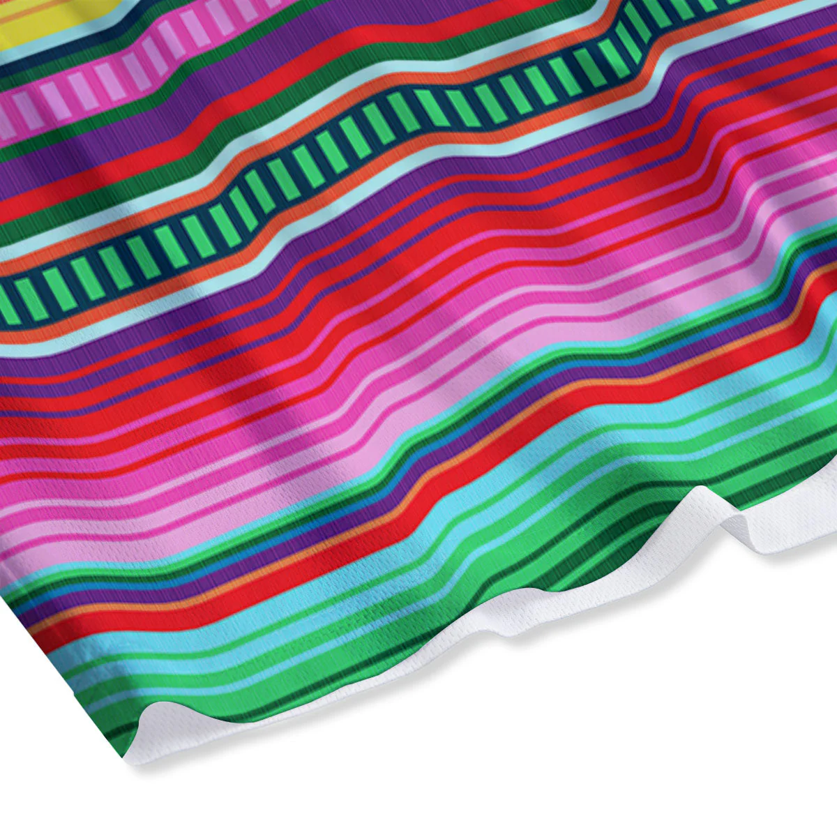 Blanket Stripe Ethnic Serape Print Mesh Shorts - Image 4