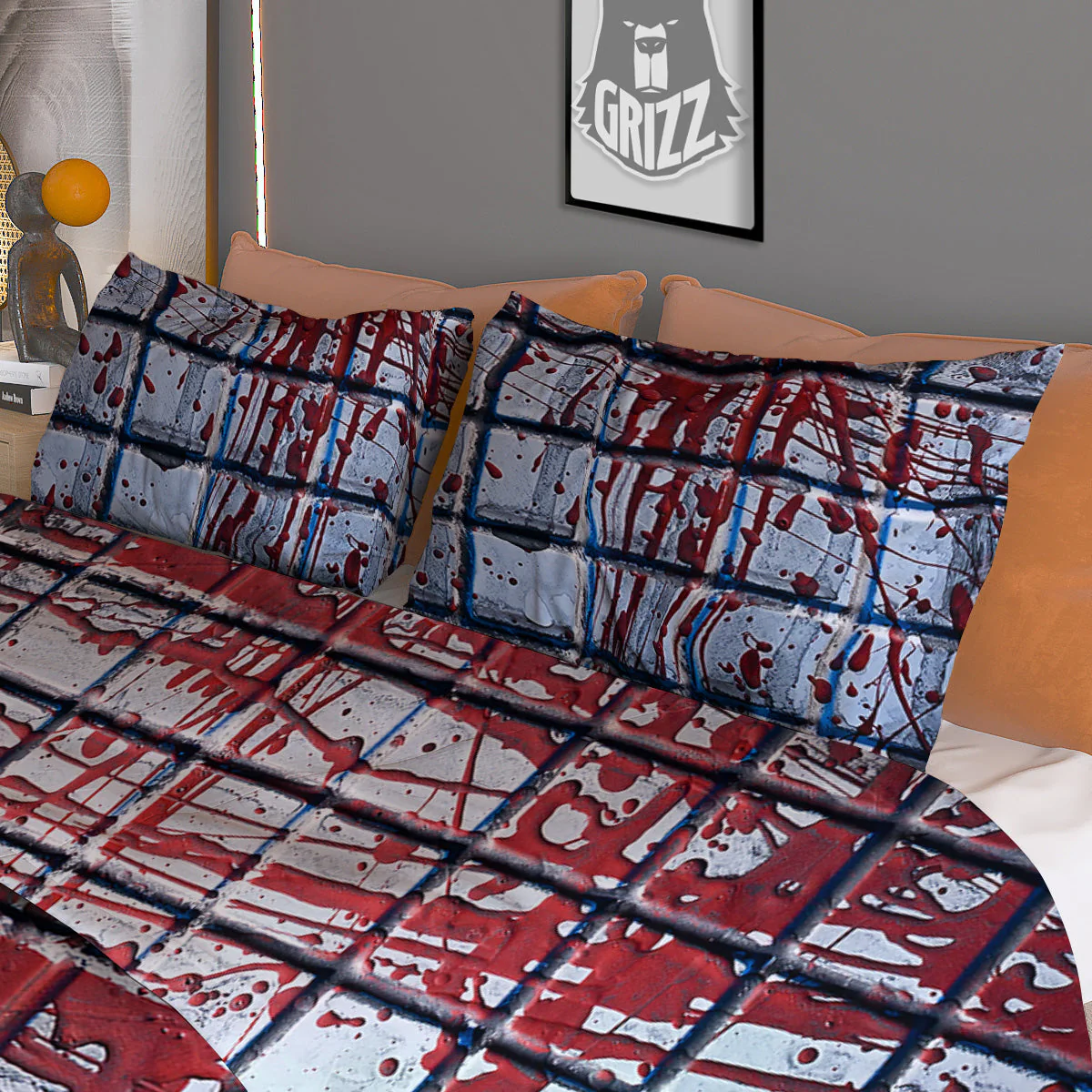 Blood Room Bloody Print Duvet Cover Bedding Set - Image 3