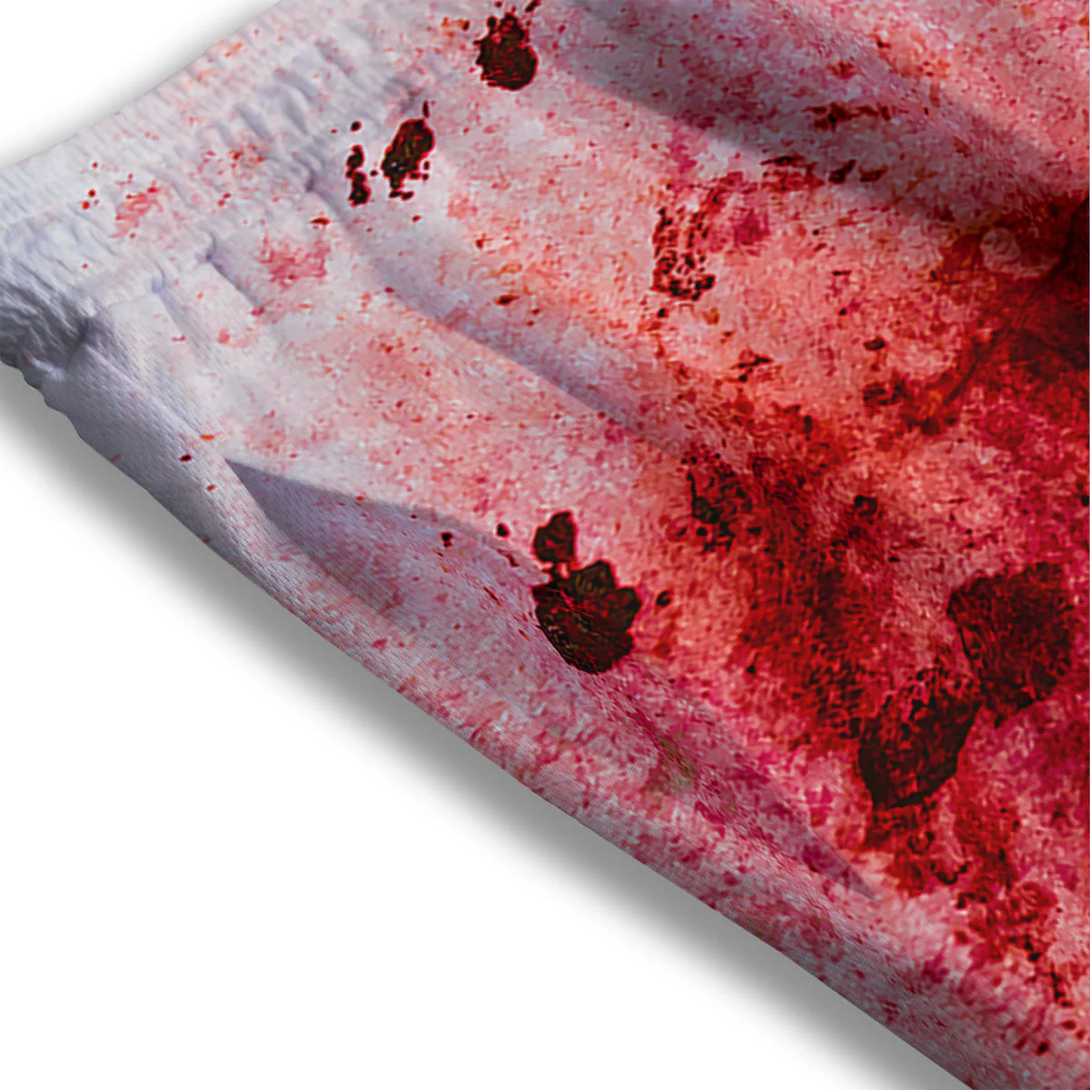 Blood Stains Red Print Mesh Shorts - Image 3