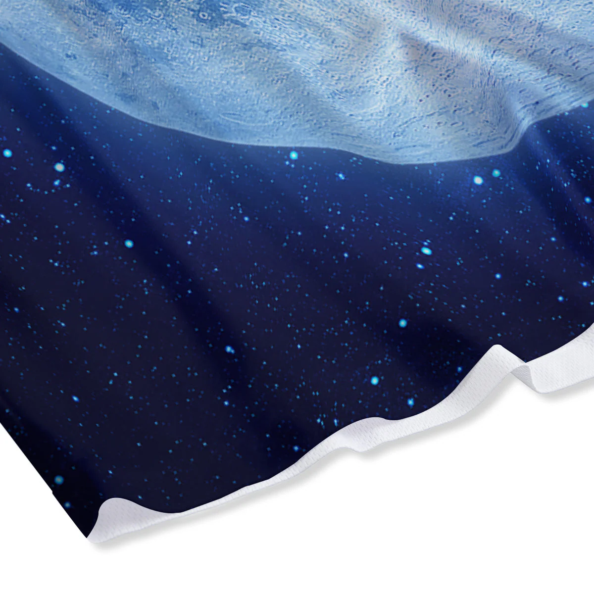 Blue Moon Print Mesh Shorts - Image 4