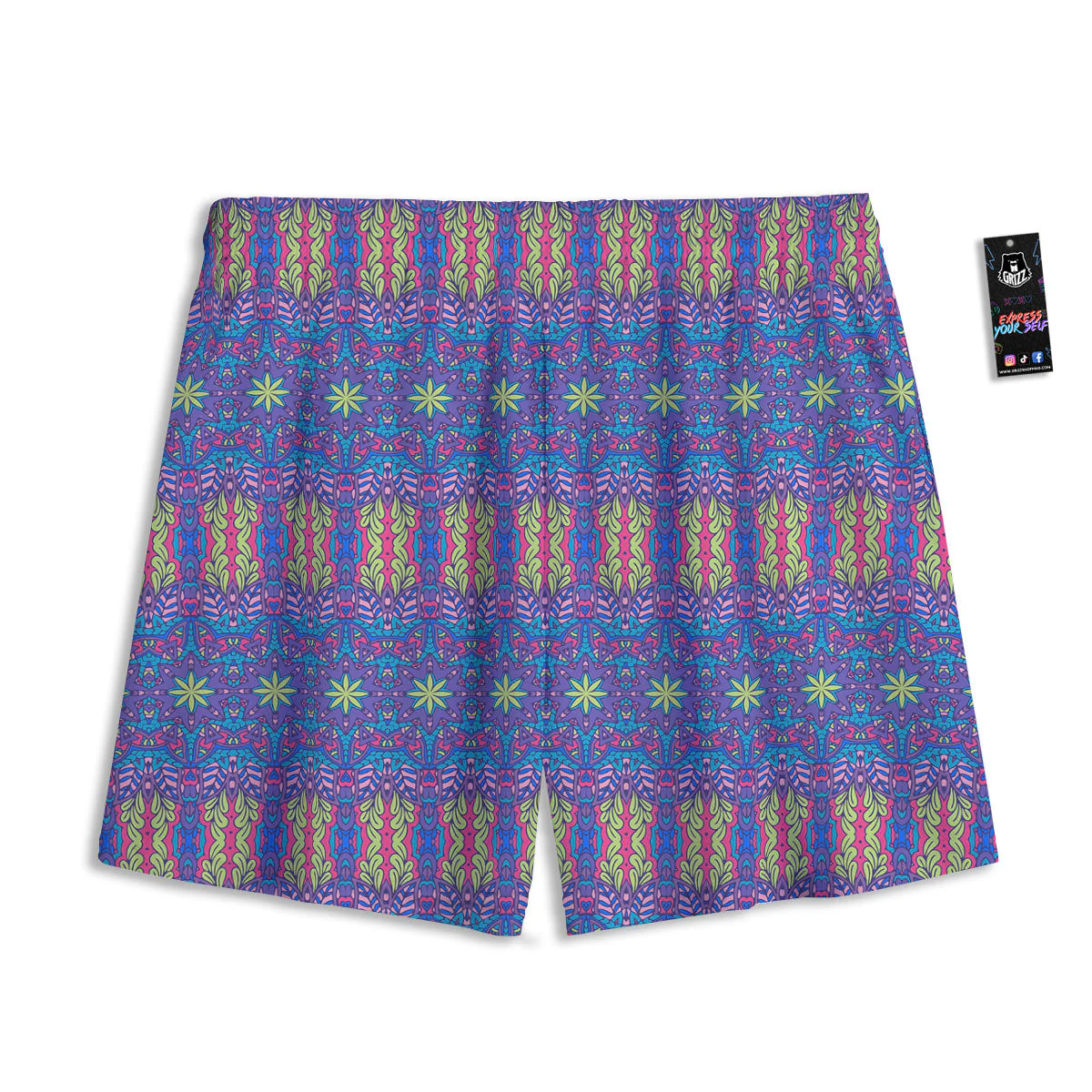 Bohemian Mandala Star Print Pattern Mesh Shorts - Image 2