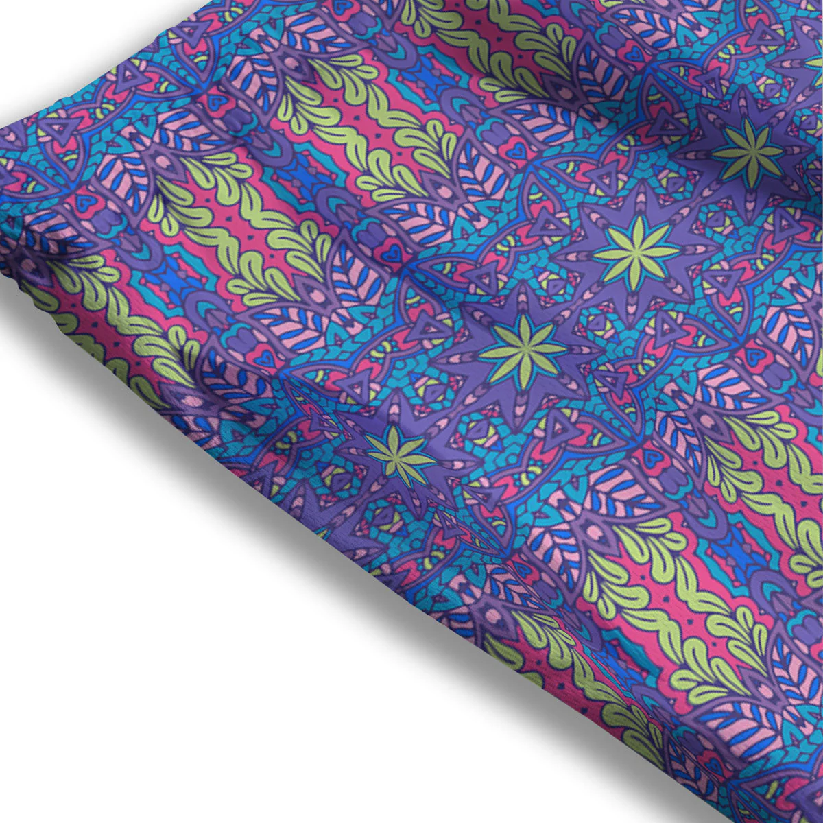 Bohemian Mandala Star Print Pattern Mesh Shorts - Image 3