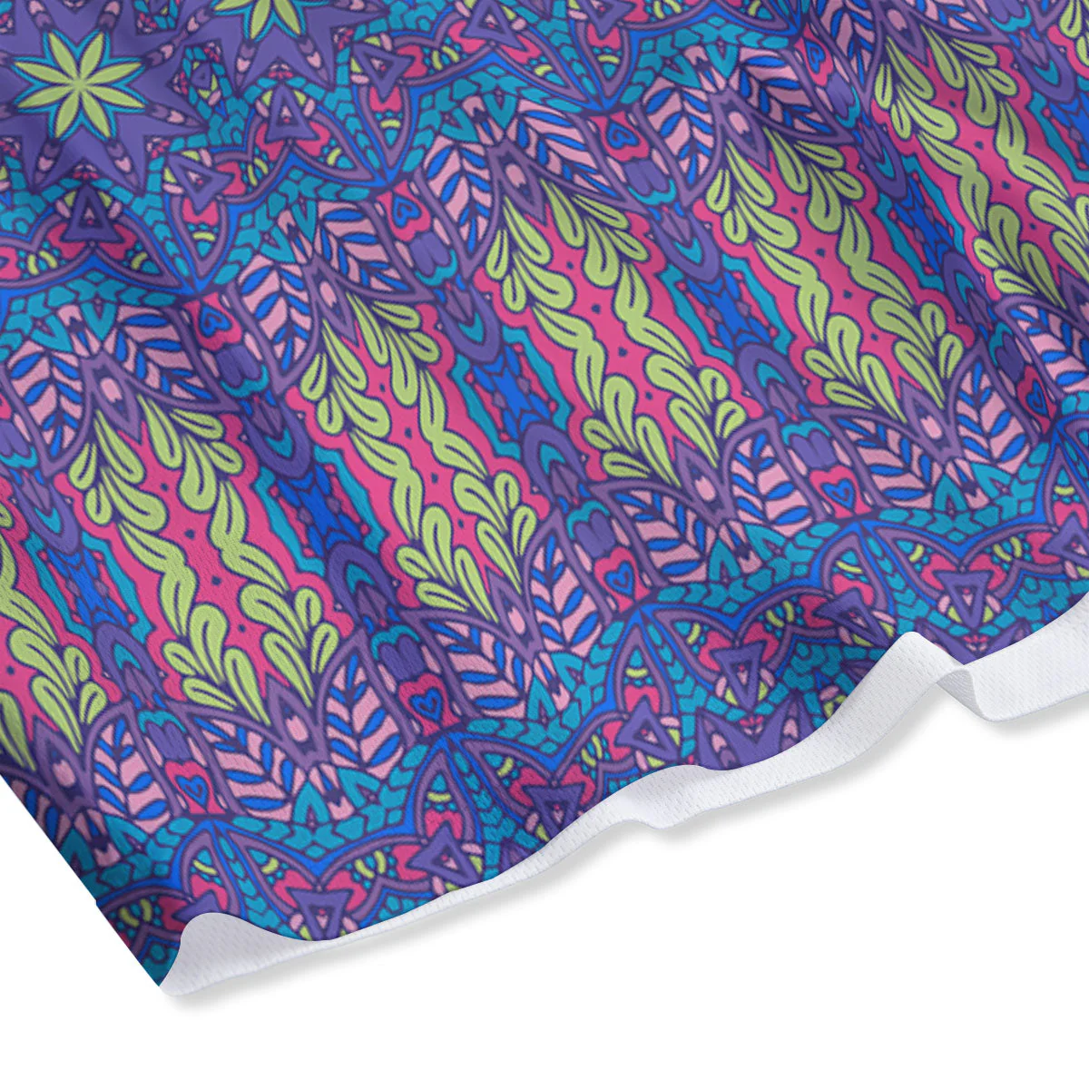 Bohemian Mandala Star Print Pattern Mesh Shorts - Image 4