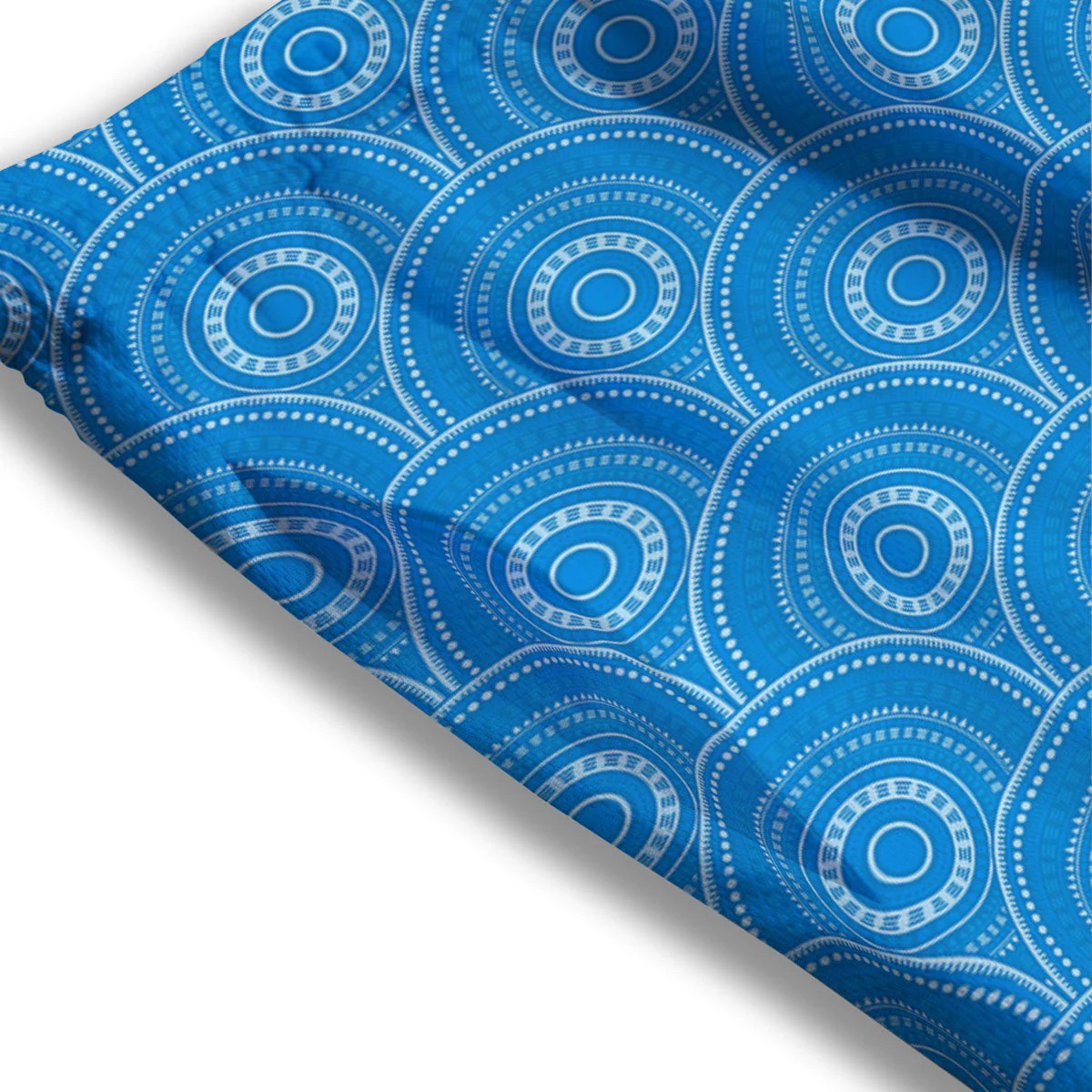 Bohemian Mandala Waves Print Pattern Mesh Shorts - Image 3