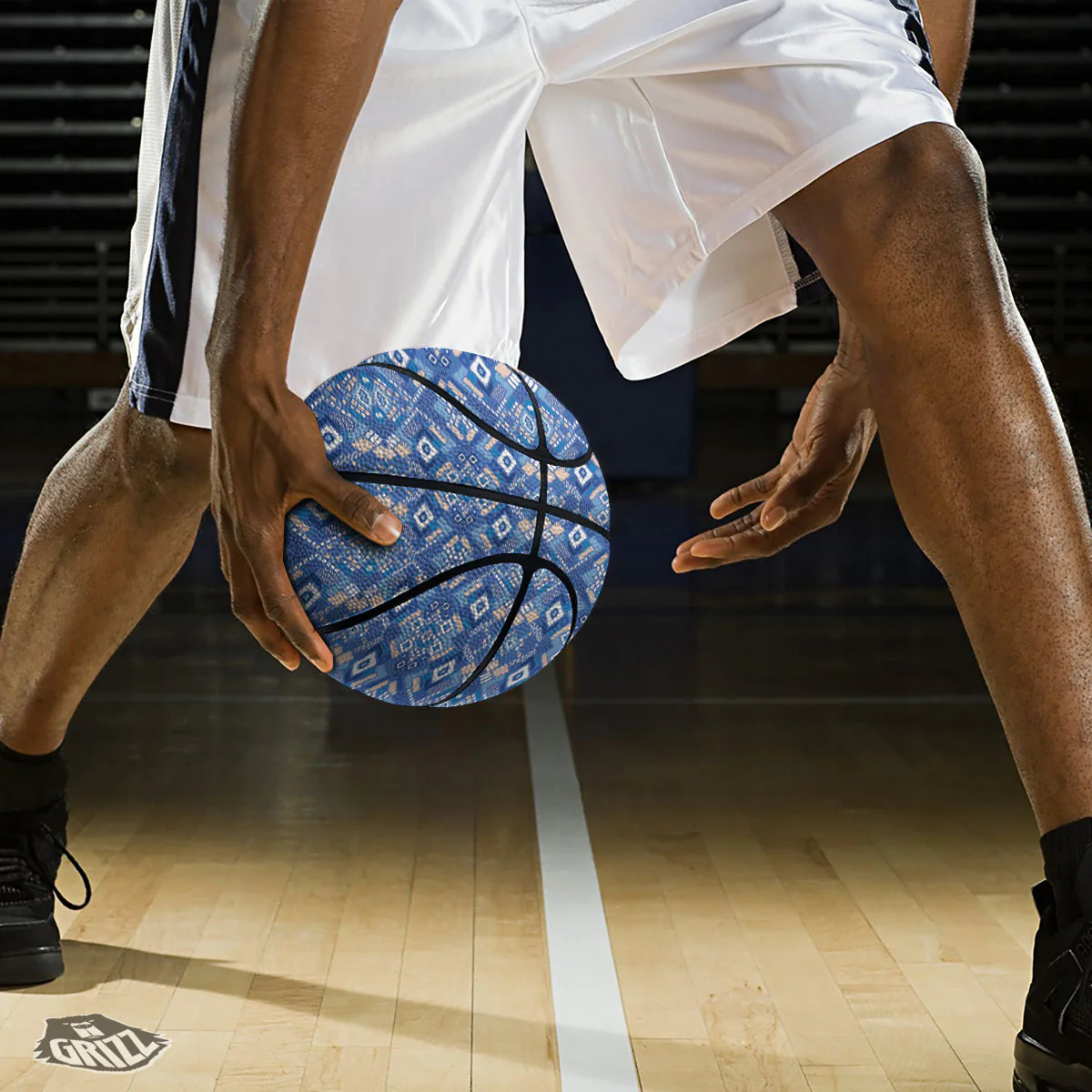 Bohemian Native Tribal Print Pattern Basketball - Image 3