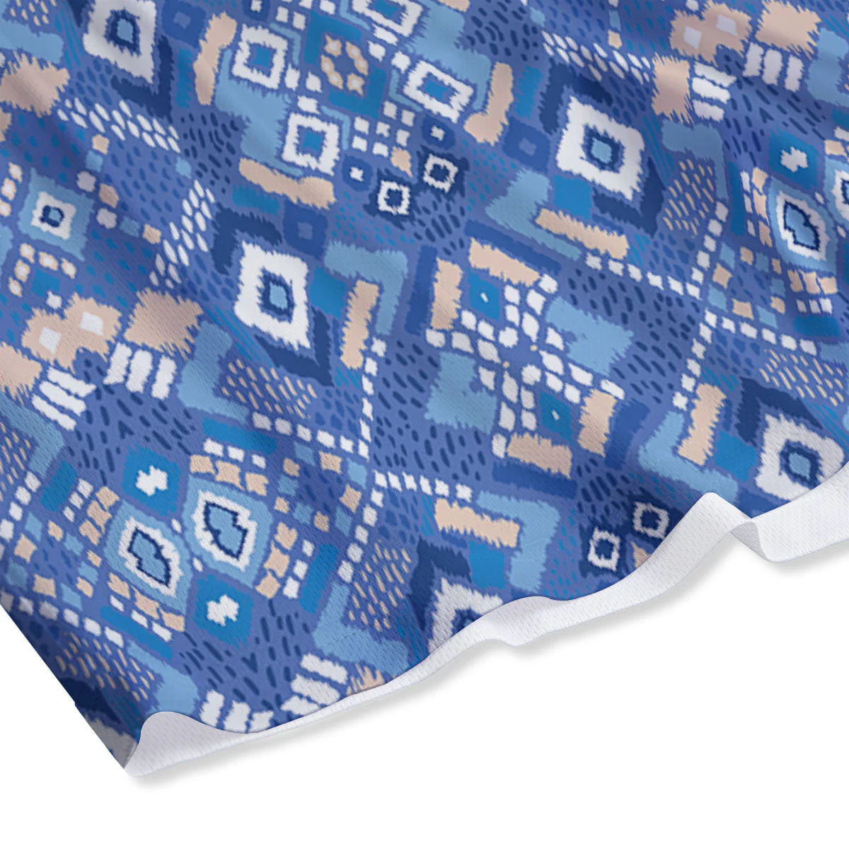 Bohemian Native Tribal Print Pattern Mesh Shorts - Image 4