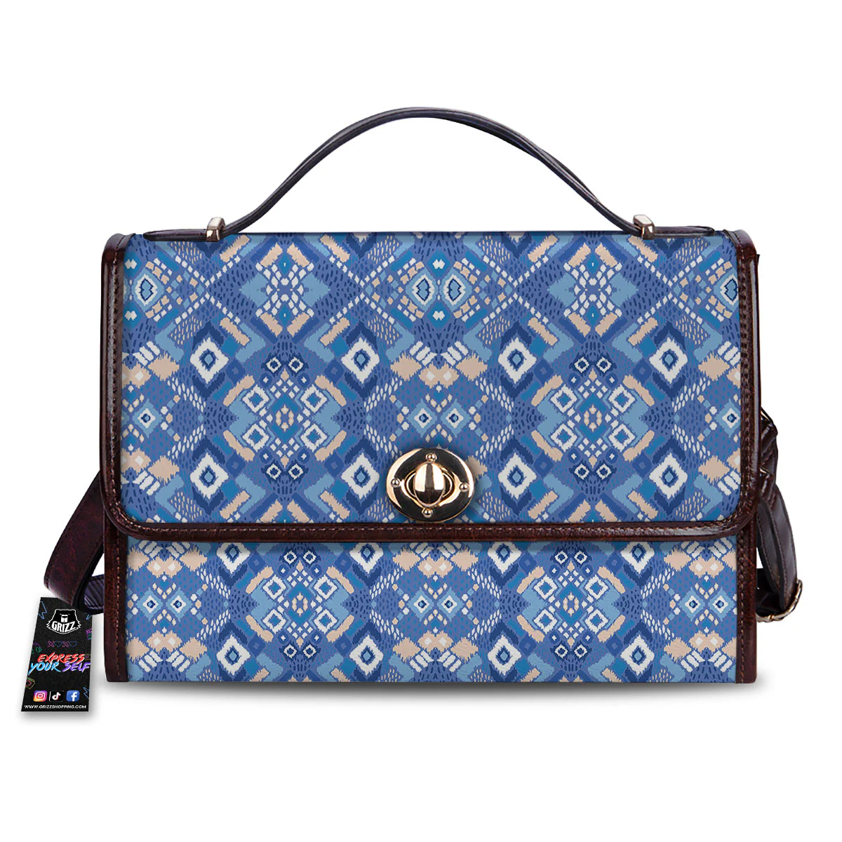Bohemian Native Tribal Print Pattern Women's Satchel Bag