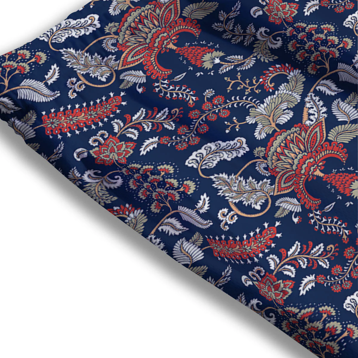 Bohemian Paisley Floral Print Pattern Mesh Shorts - Image 3