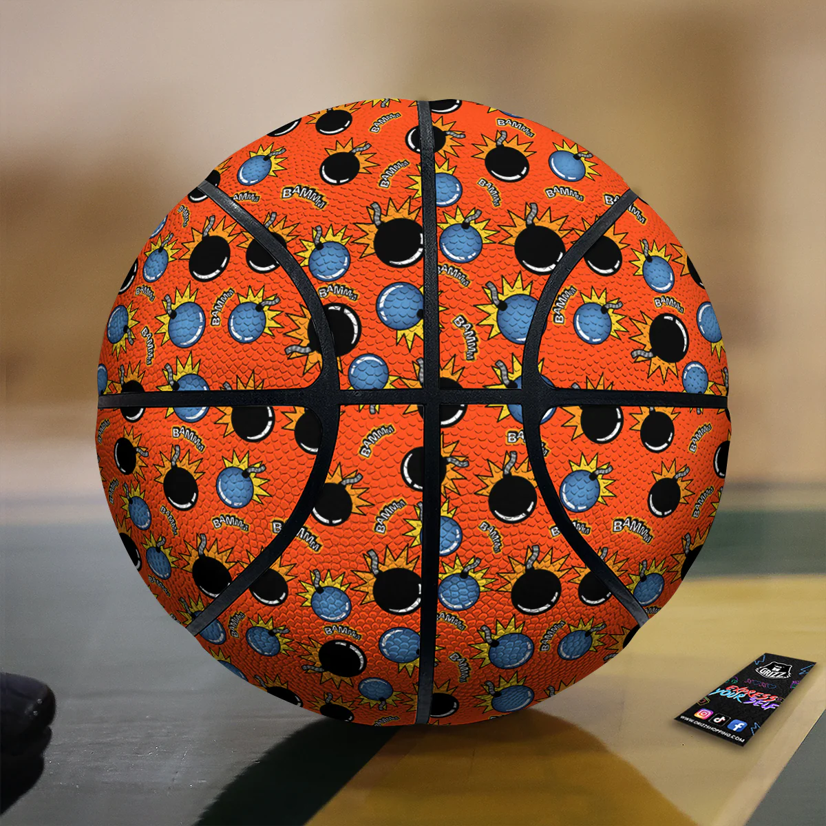 Bomb Bamm Print Pattern Basketball