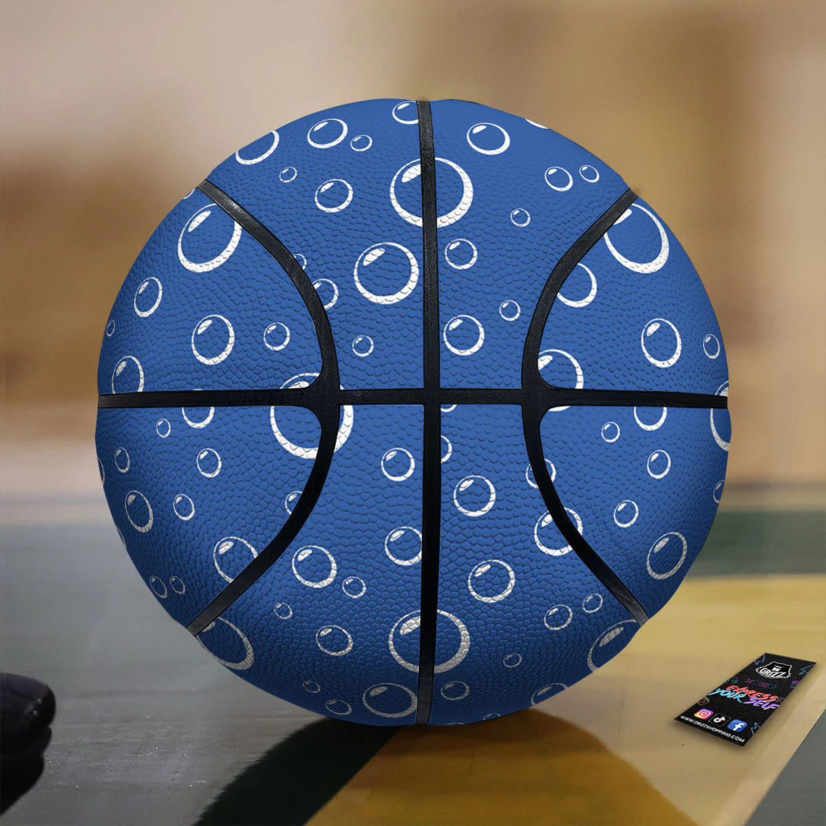 Bubble Ocean Print Pattern Basketball