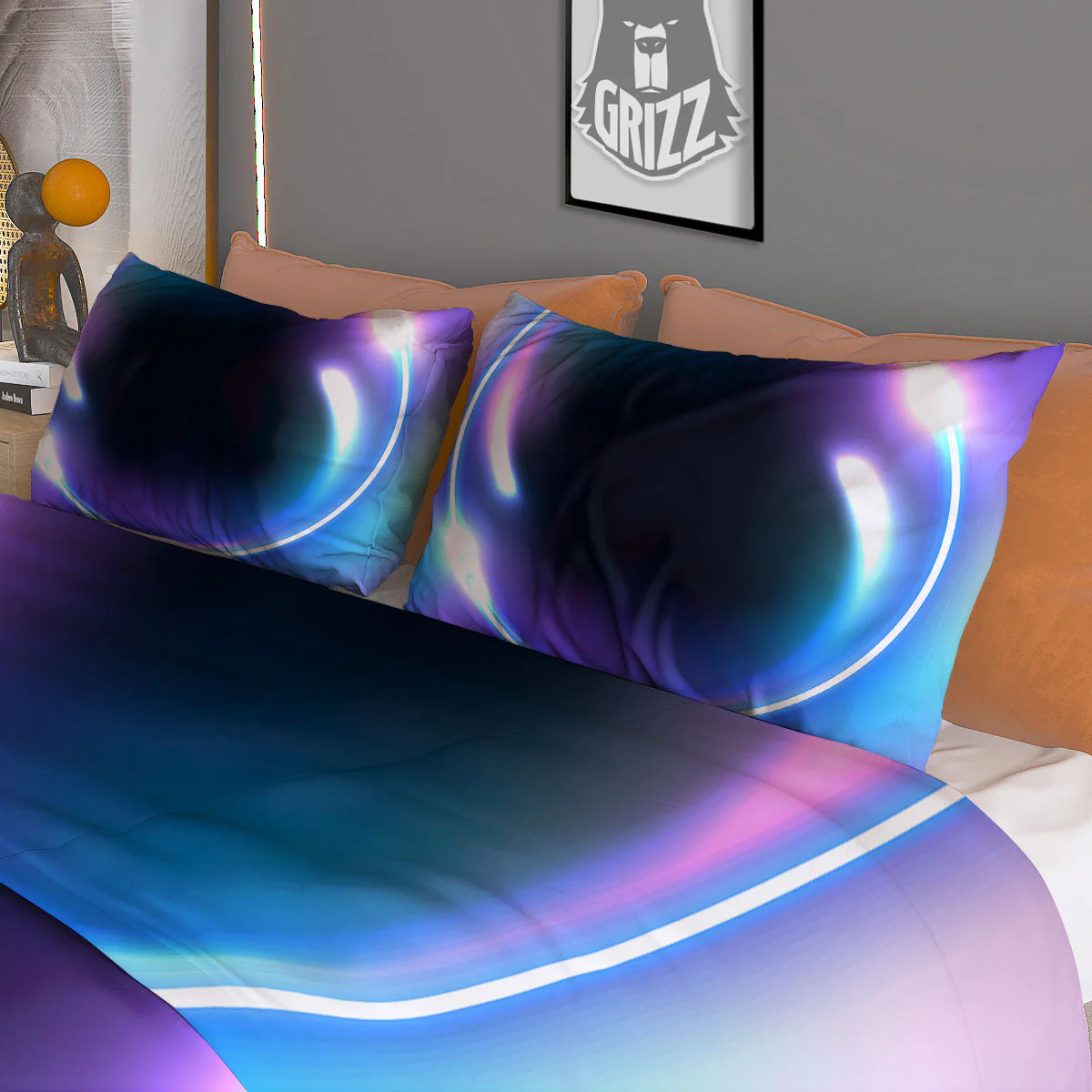 Bubble Rave Print Duvet Cover Bedding Set - Image 3