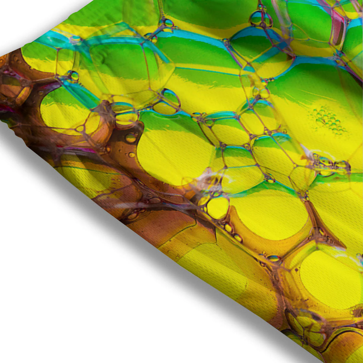 Bubble Soap Psychedelic Print Mesh Shorts - Image 3