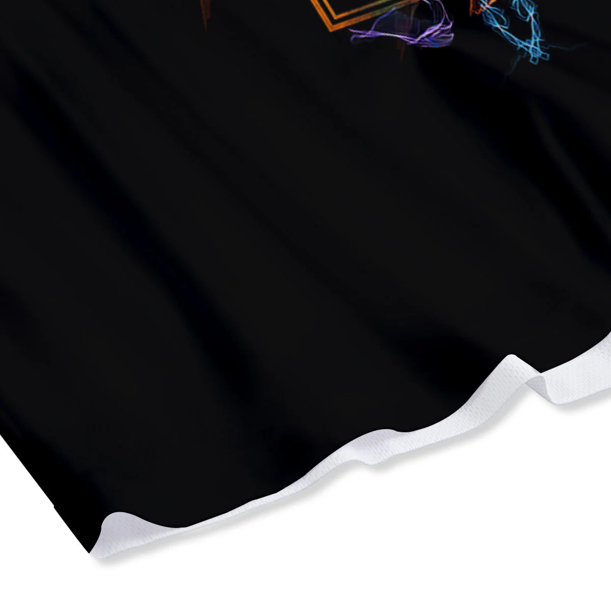 Buddha Colorful Print Mesh Shorts - Image 4