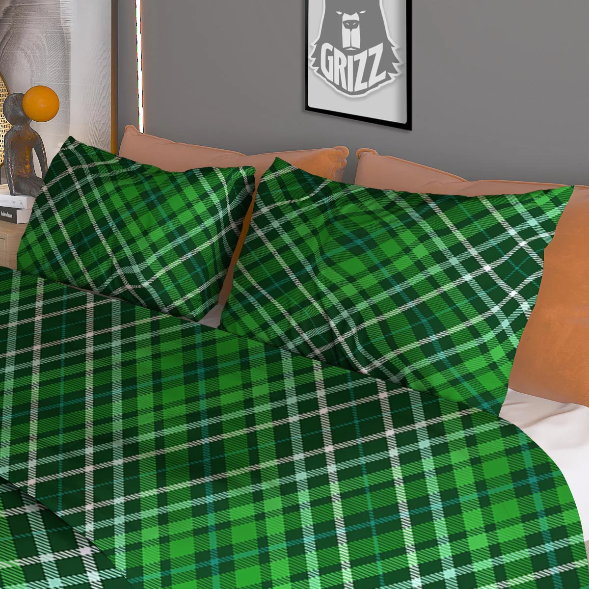 Buffalo St. Patrick's Day Print Pattern Duvet Cover Bedding Set - Image 3