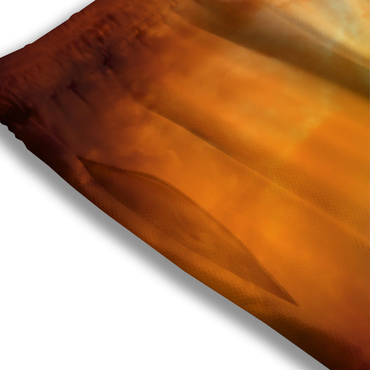 Burning Apocalyptic Planet Earth Print Mesh Shorts - Image 3
