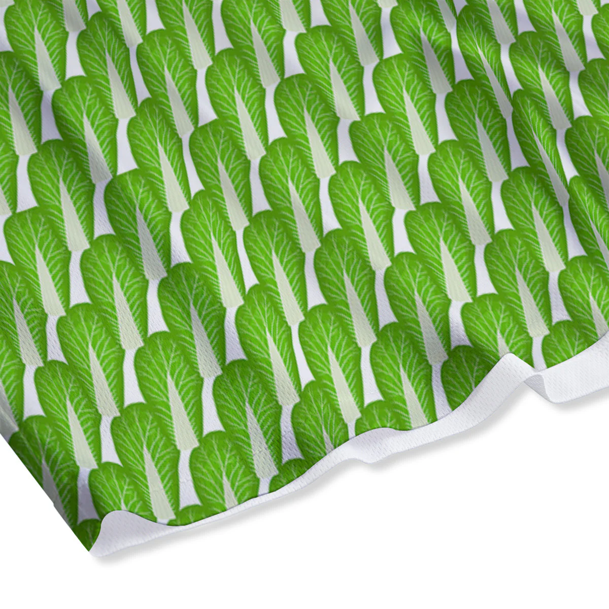 Cabbage Leaf Chinese Print Mesh Shorts - Image 4