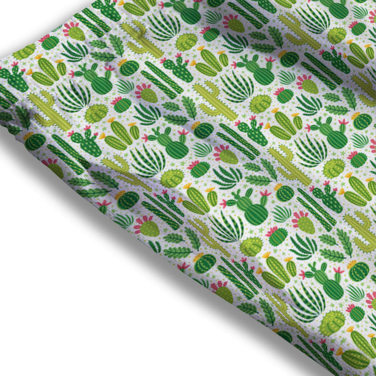 Cactus Cute Cartoon Print Pattern Mesh Shorts - Image 3