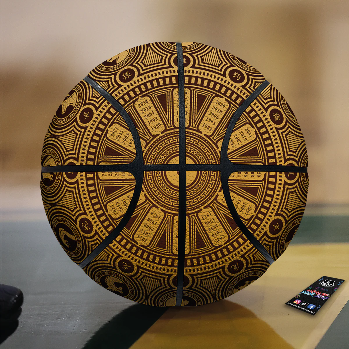 Calendar Signs Chinese Zodiac Print Basketball
