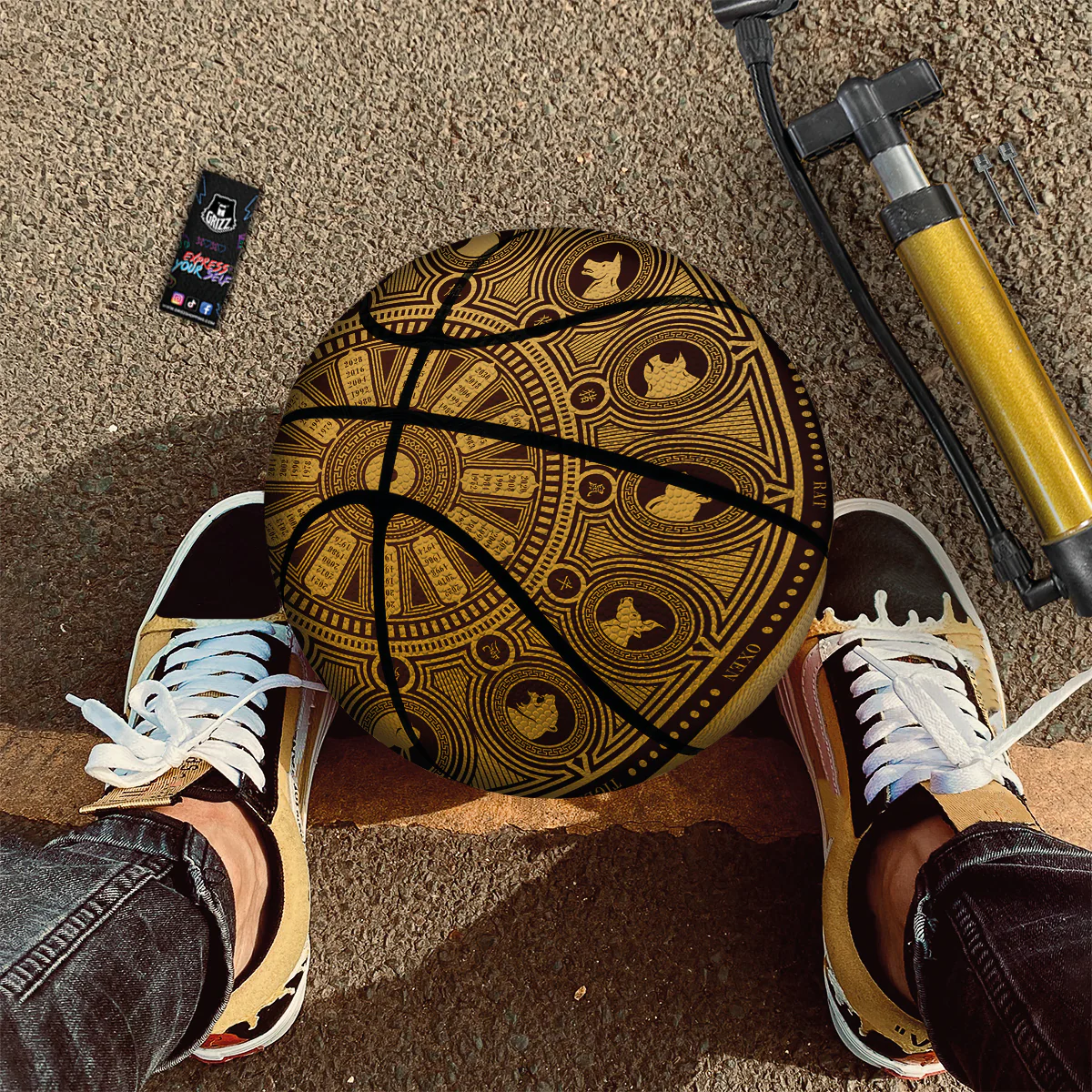 Calendar Signs Chinese Zodiac Print Basketball - Image 3
