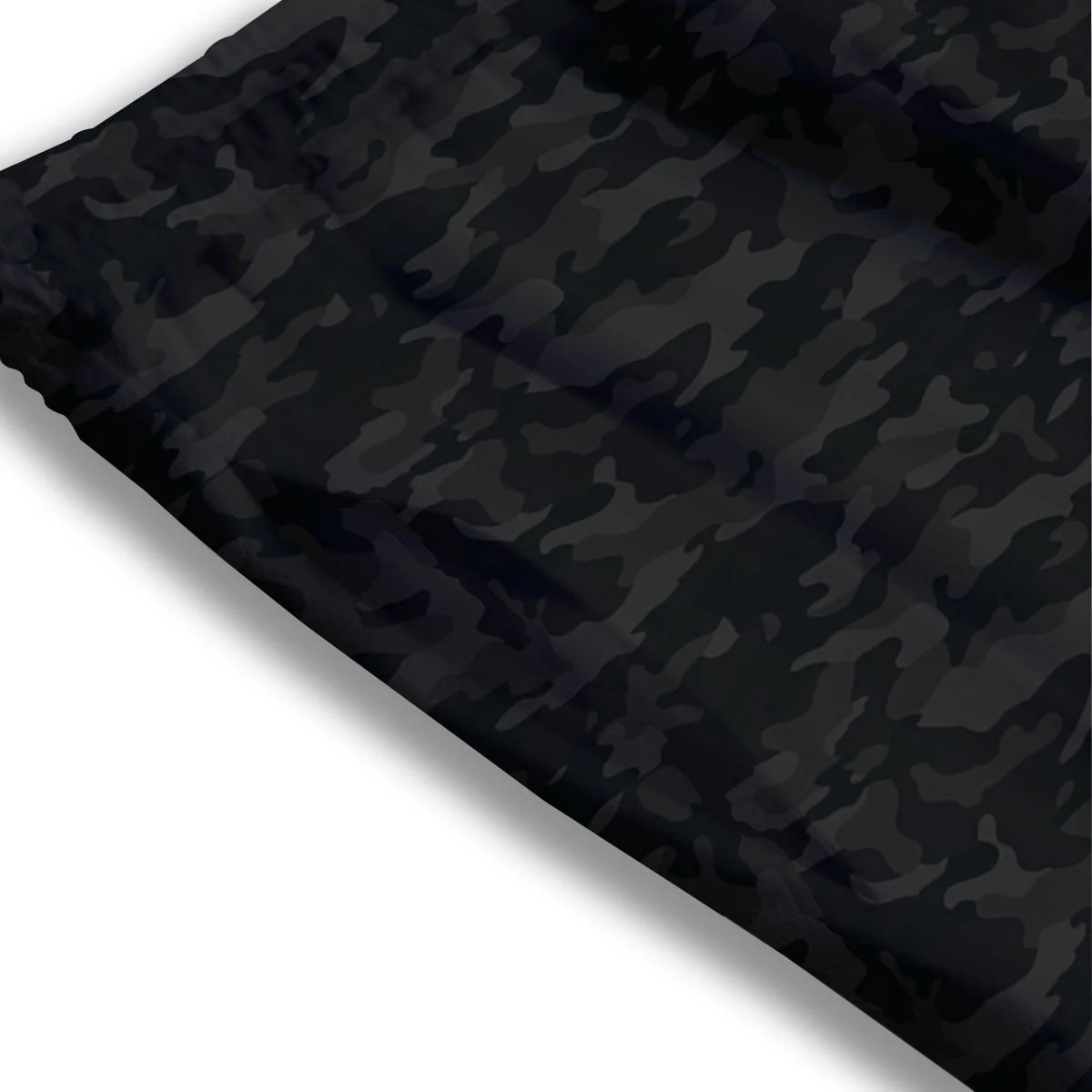 Camouflage Black Print Mesh Shorts - Image 3