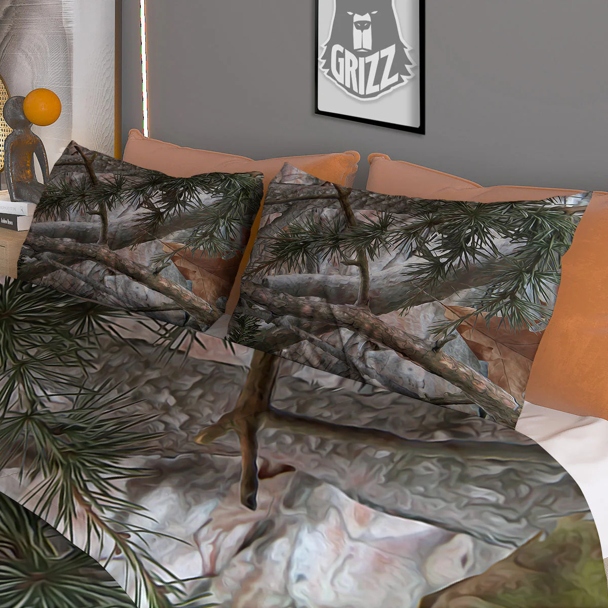 Camouflage Hunting Print Pattern Duvet Cover Bedding Set - Image 3