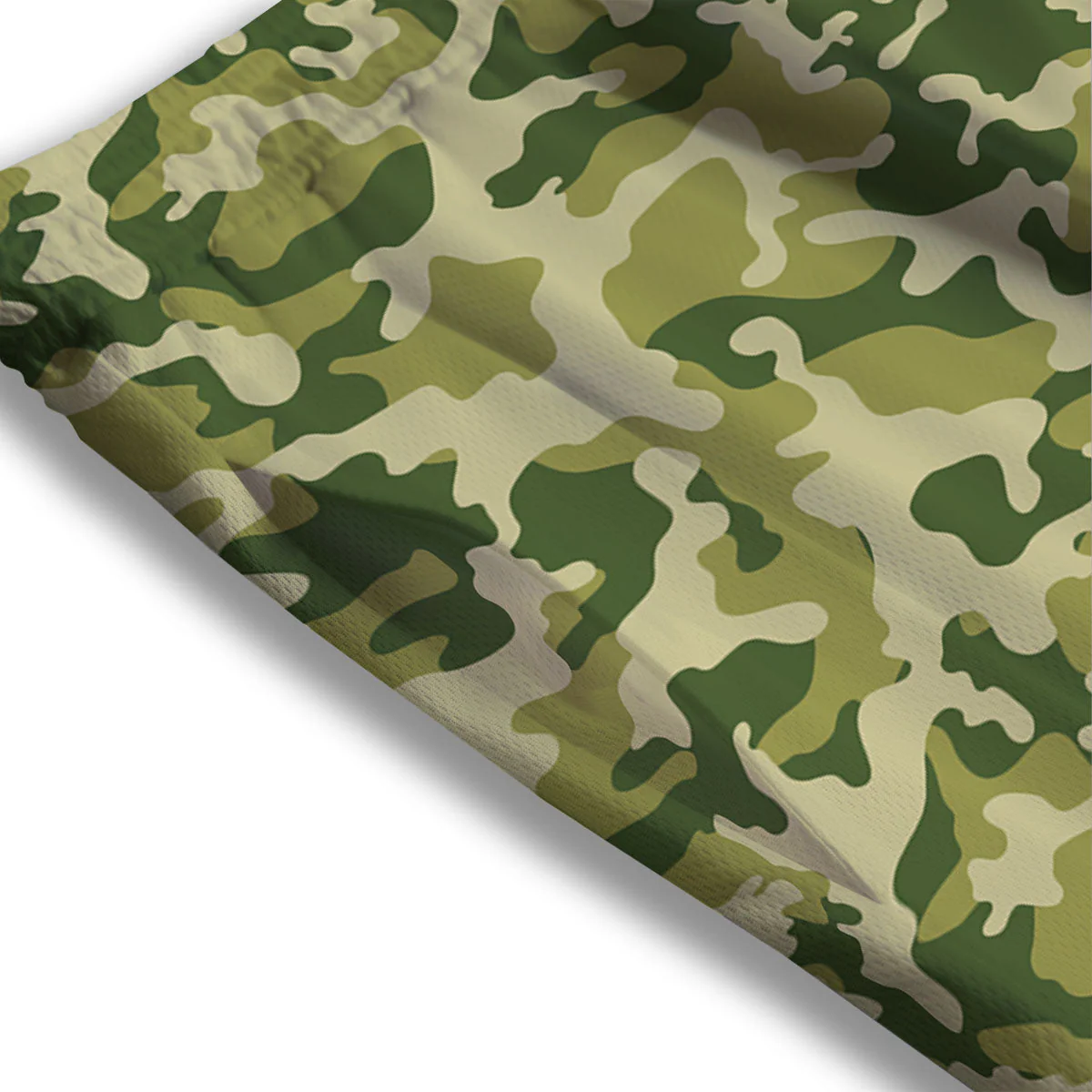Camouflage Military Print Mesh Shorts - Image 3