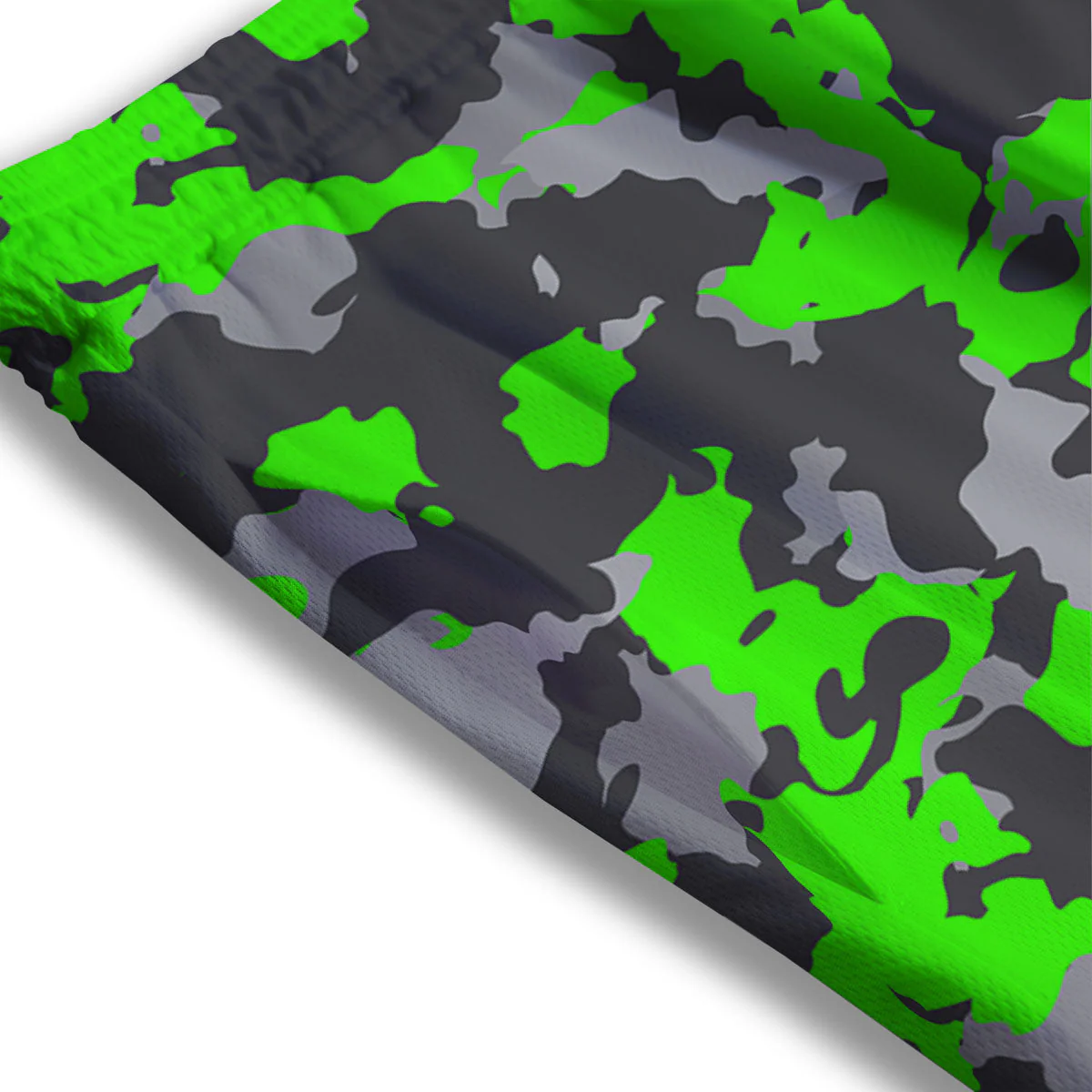 Camouflage Neon Print Mesh Shorts - Image 3