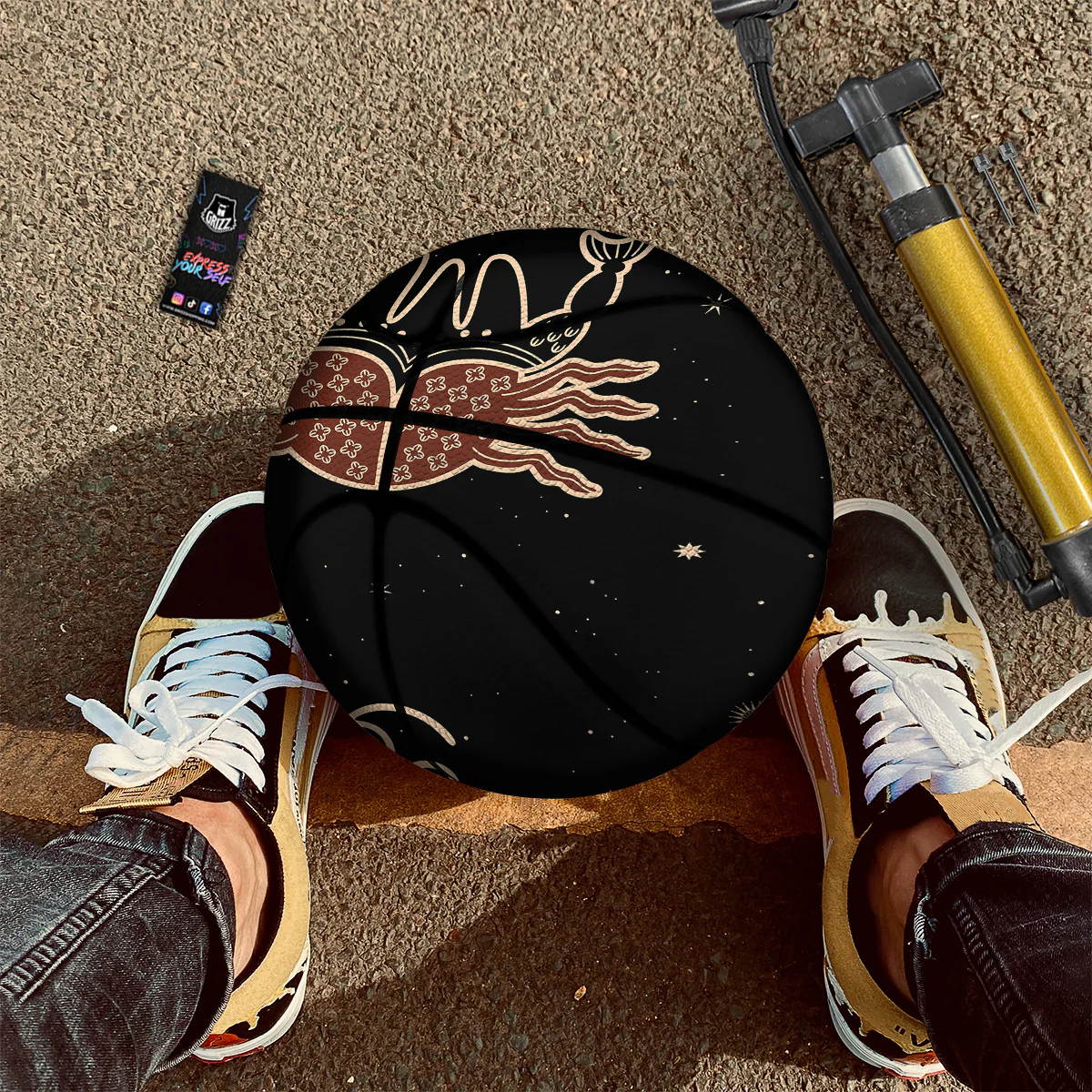 Cancer Constellation Print Basketball - Image 2