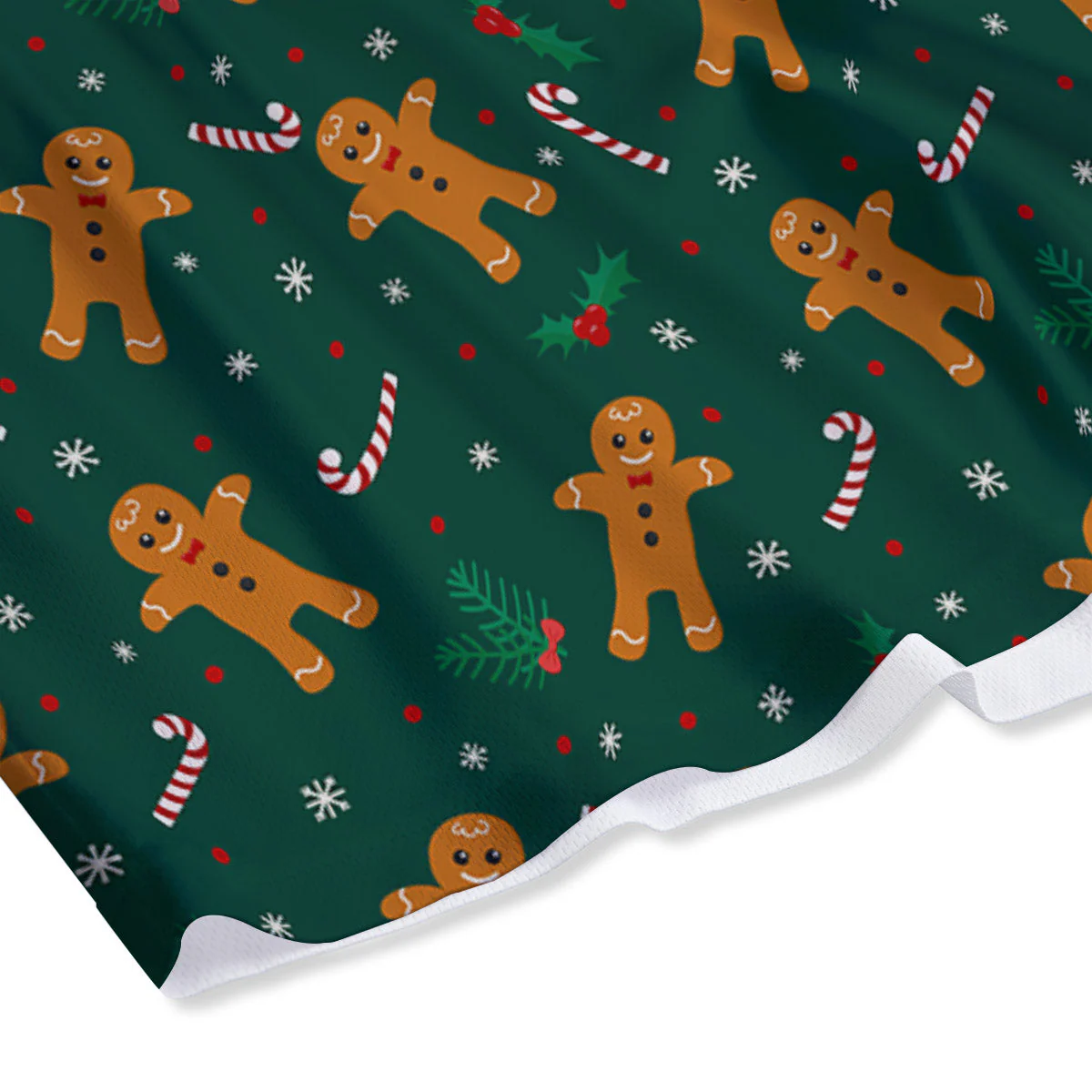 Candy And Christmas Cookie Print Pattern Mesh Shorts - Image 4