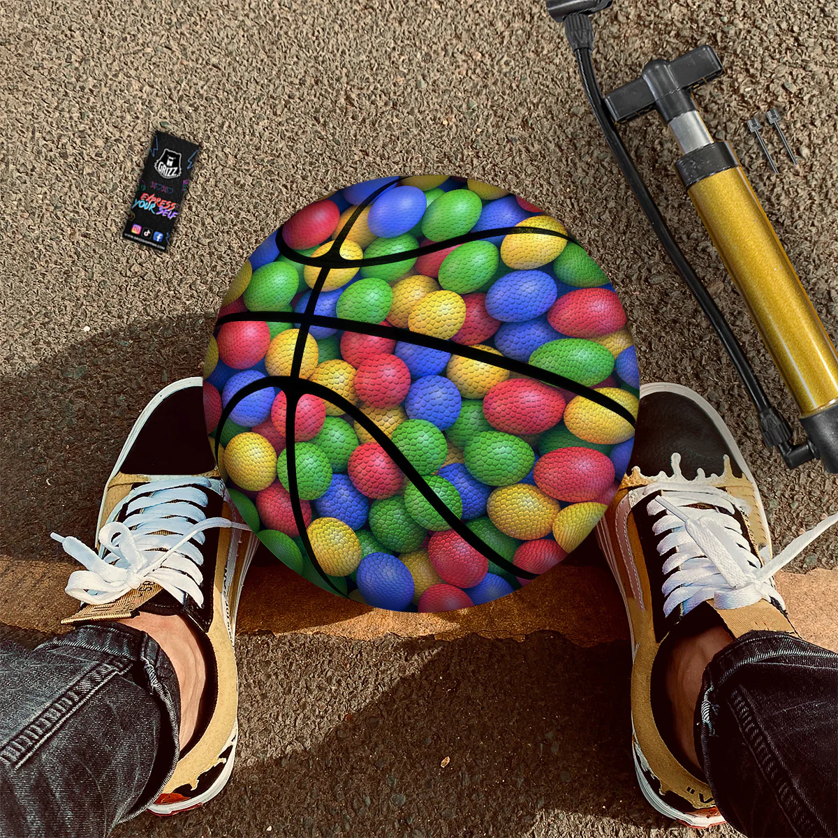 Candy Ball Colorful Print Basketball - Image 2
