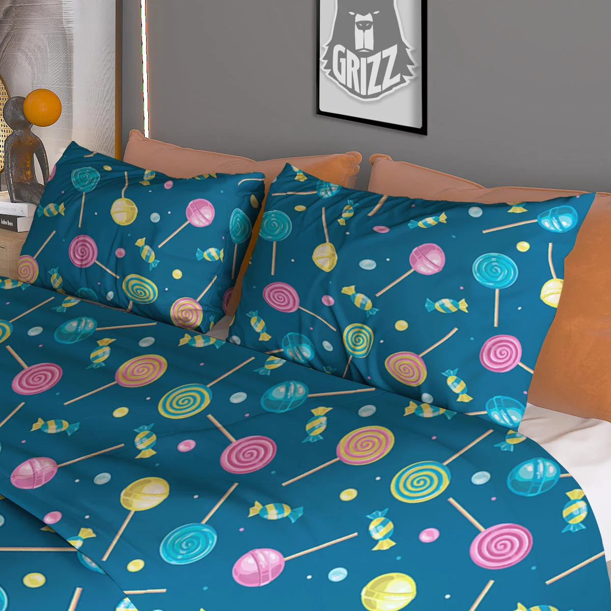Candy Ball Sweet Print Pattern Duvet Cover Bedding Set - Image 3
