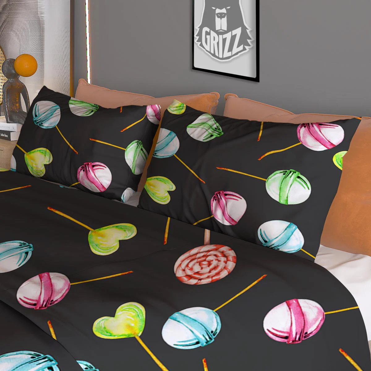 Candy Sweet Print Pattern Duvet Cover Bedding Set - Image 3